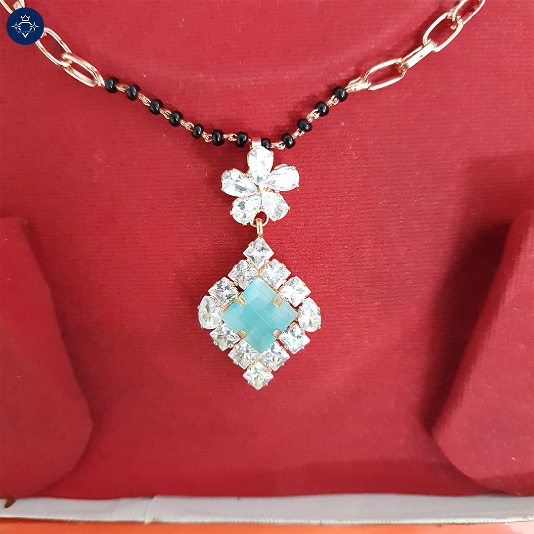Turquoise Bloom Necklace Set 