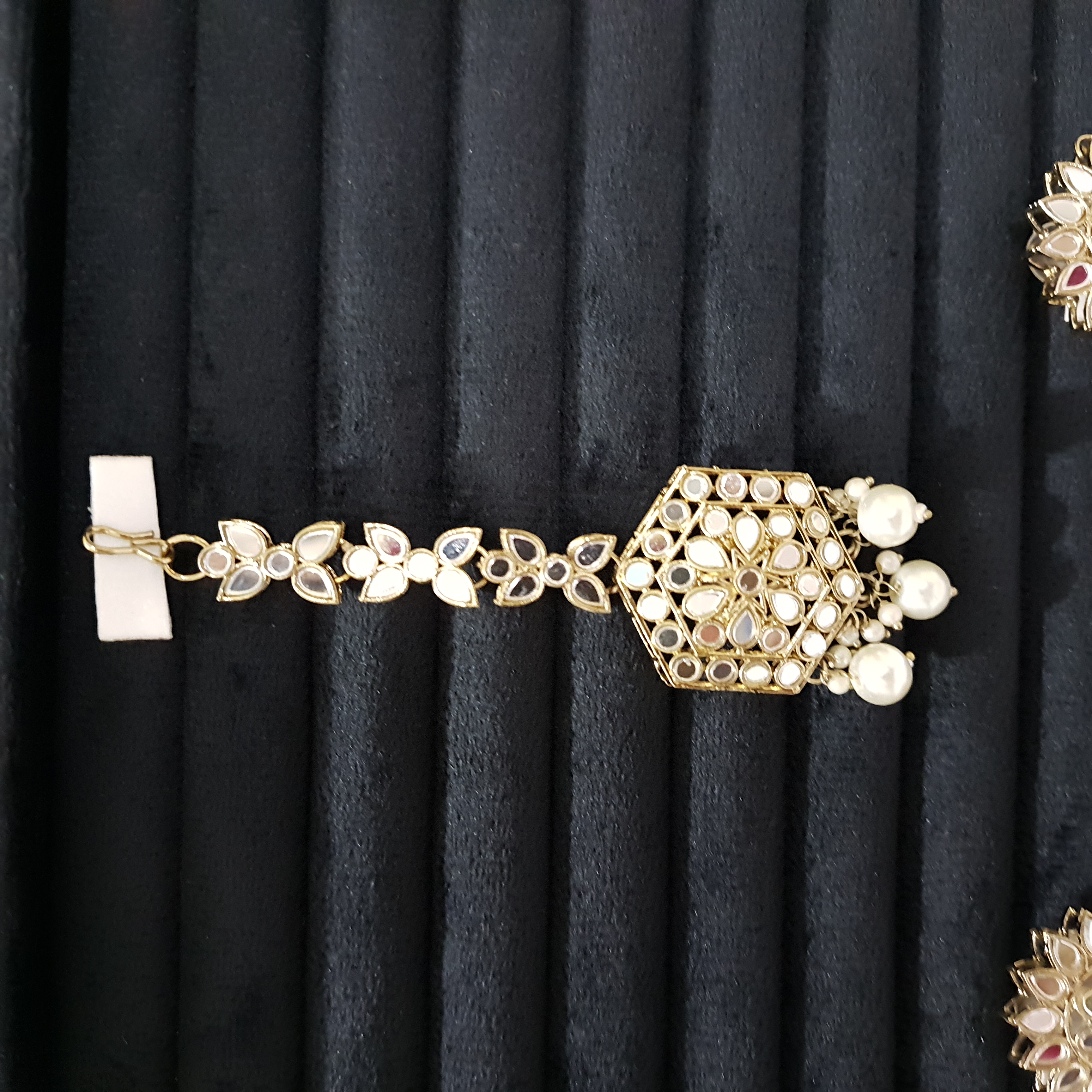 Devsena Edit Mirror Work Jhumkas – Floral Kundan Jhumka Set with Maangtikka | Devasena Edit Collection