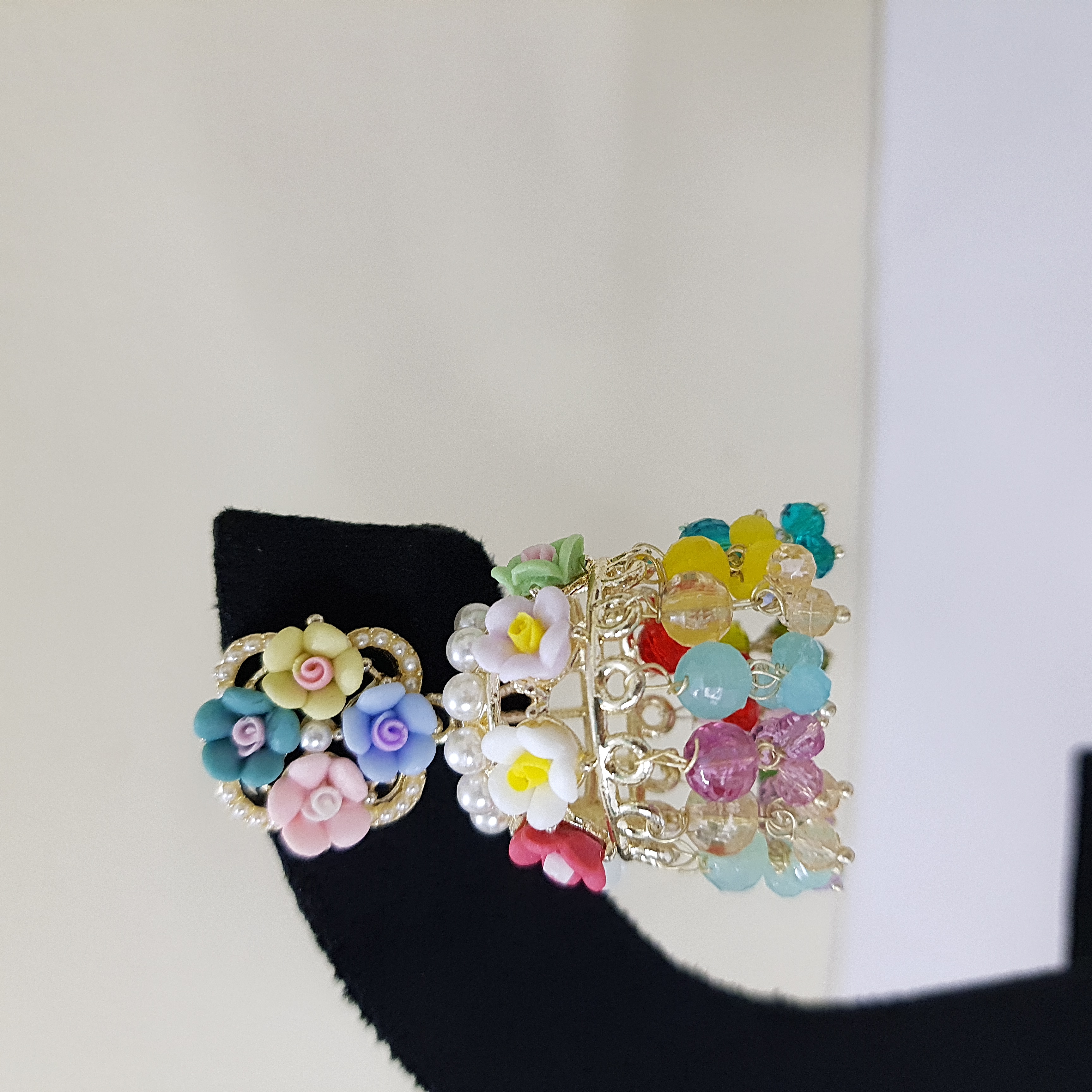 Gul-e-Ruhi – Pastel Garden Jhumkas | Gulnaaz Collection