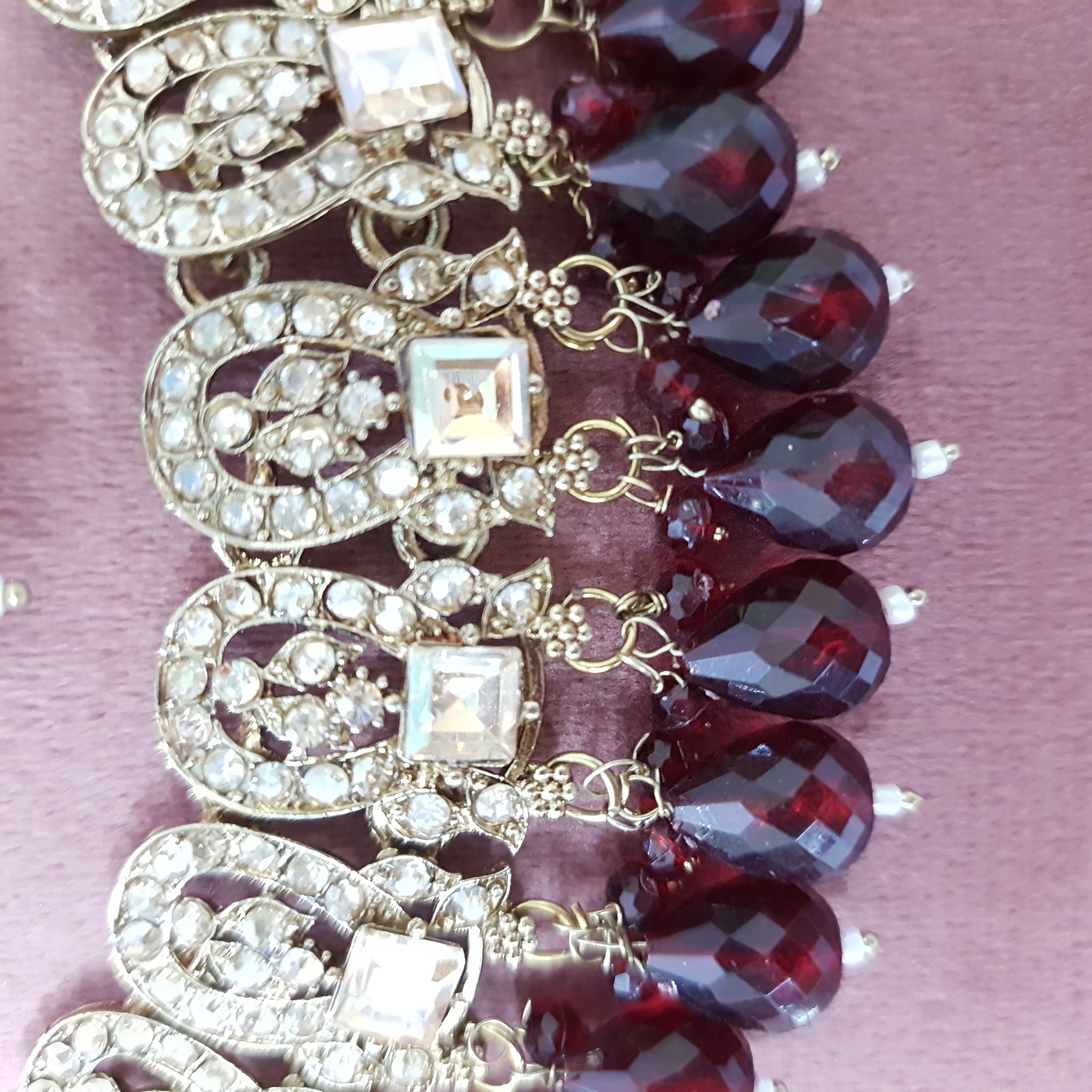 Aarambh – Maroon Bridal Necklace Set | Emerging Empress Collection