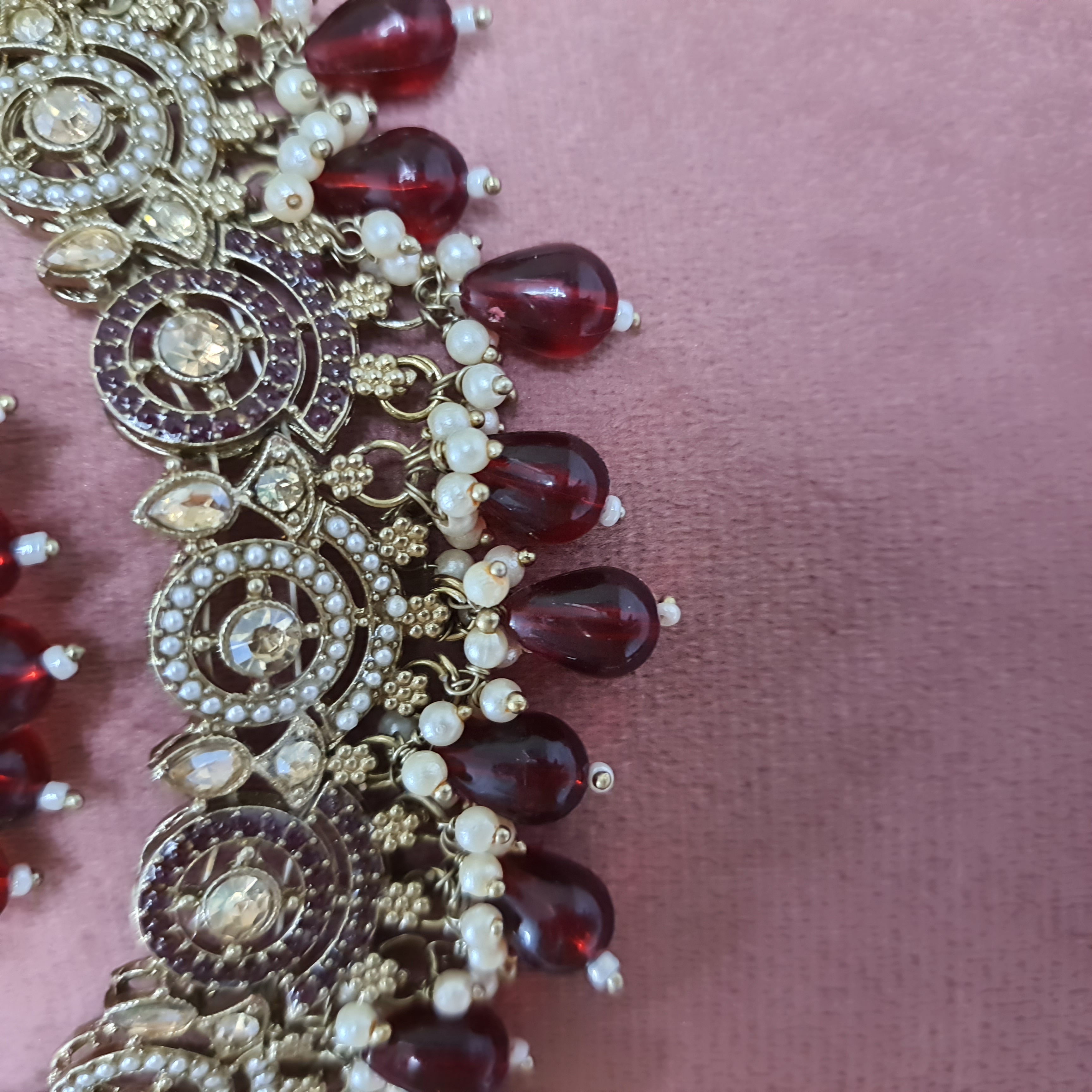 Meher-e-Gulnaar – Maroon Bridal Set | Emerging Empress Collection