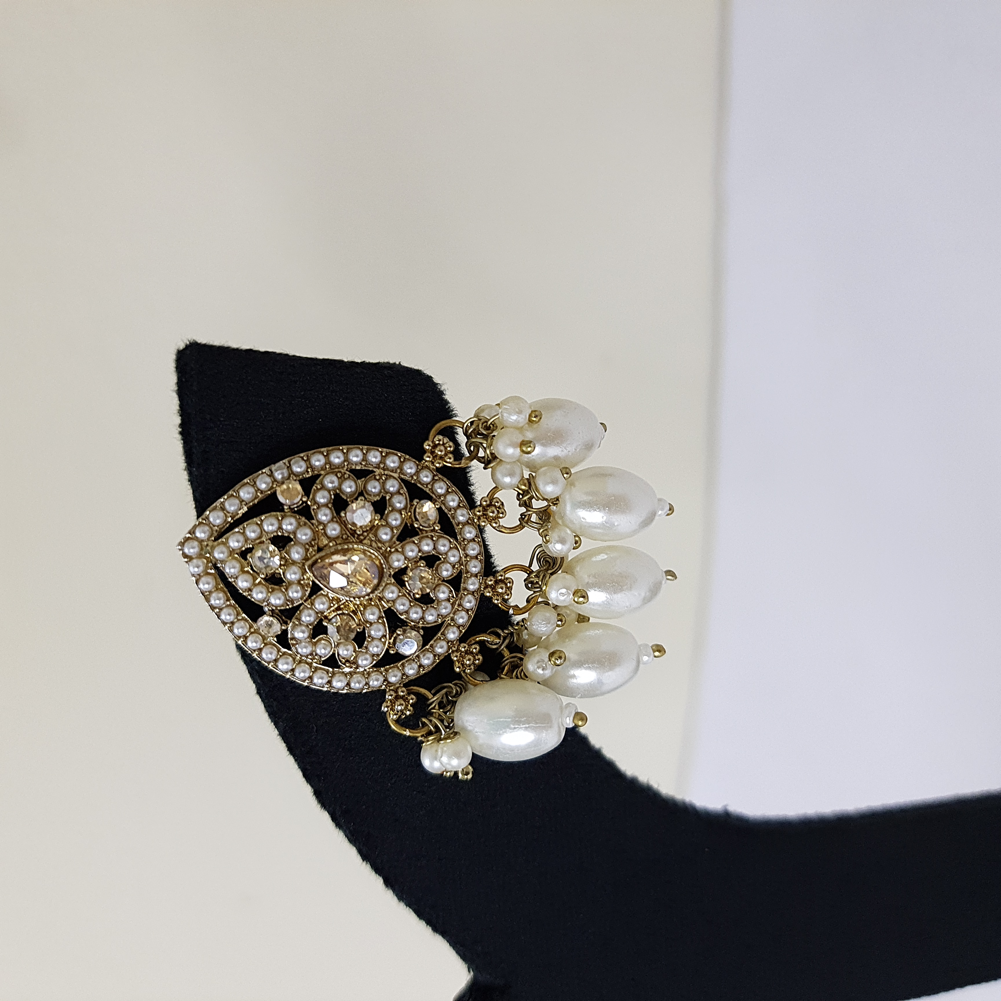 Moti Mantra Golden Studs | Moti Mantra Collection