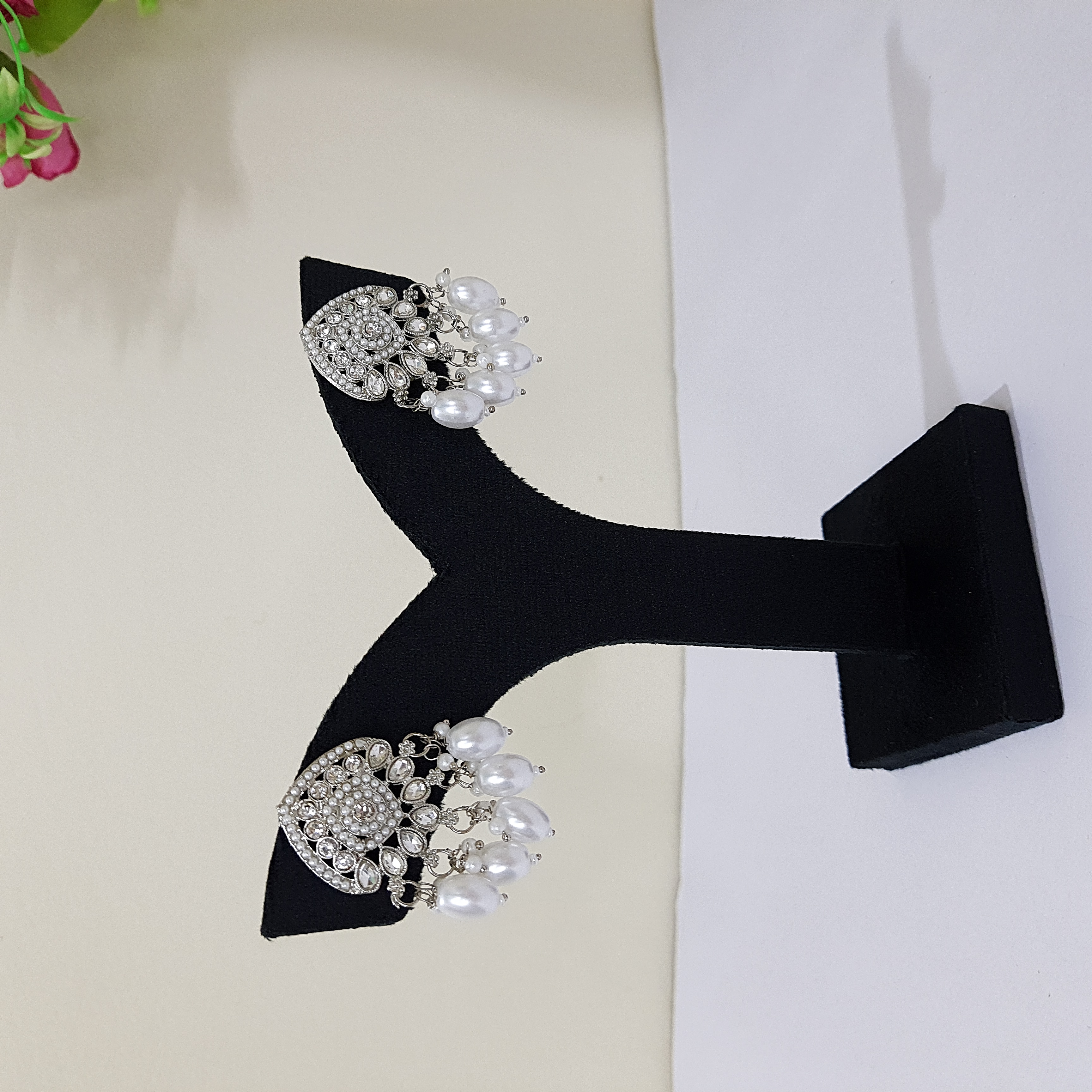 Moti Mantra Silver Studs | Moti Mantra Collection