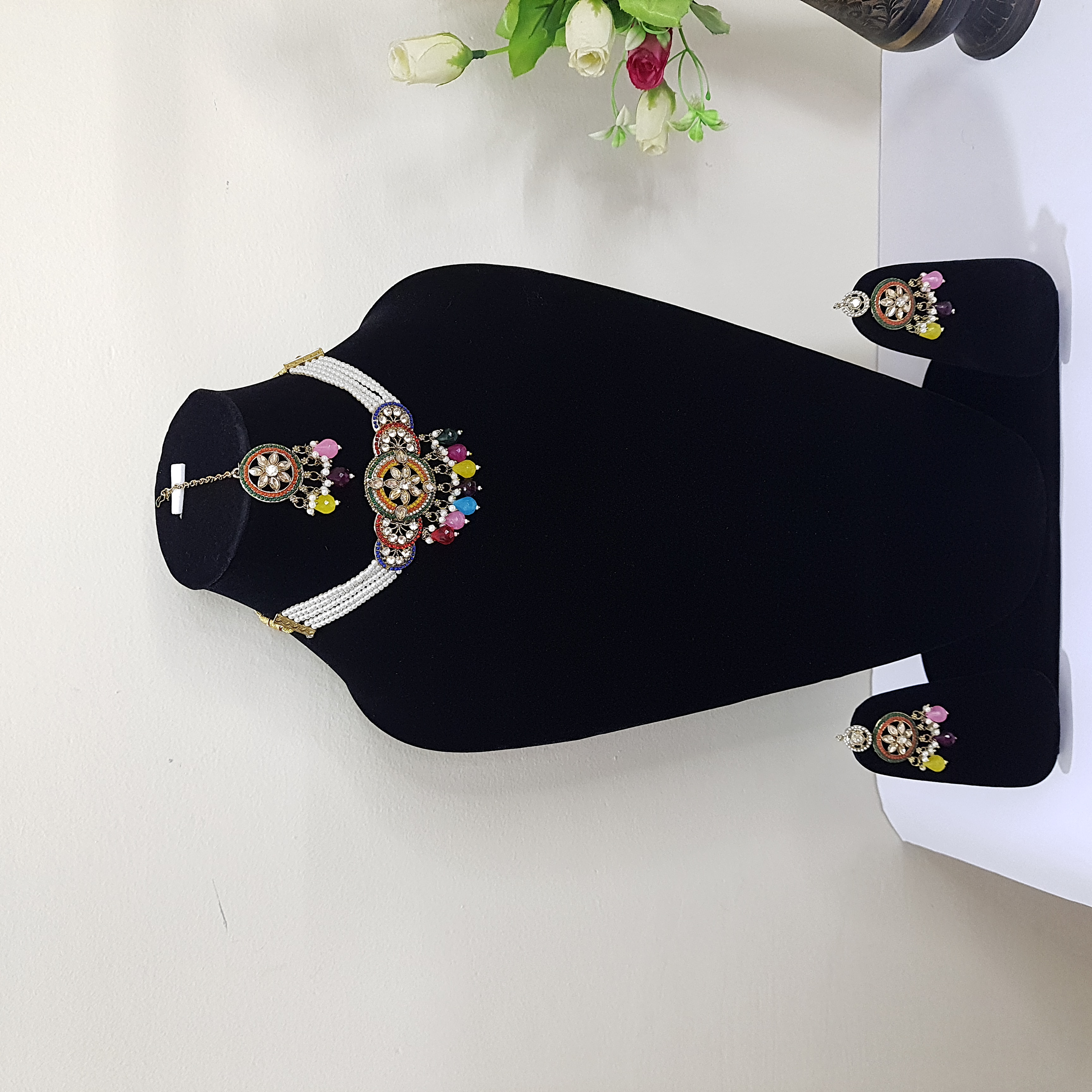 Moti Ranga – Multicolor Pearl Choker Set | Moti Mantra Collection
