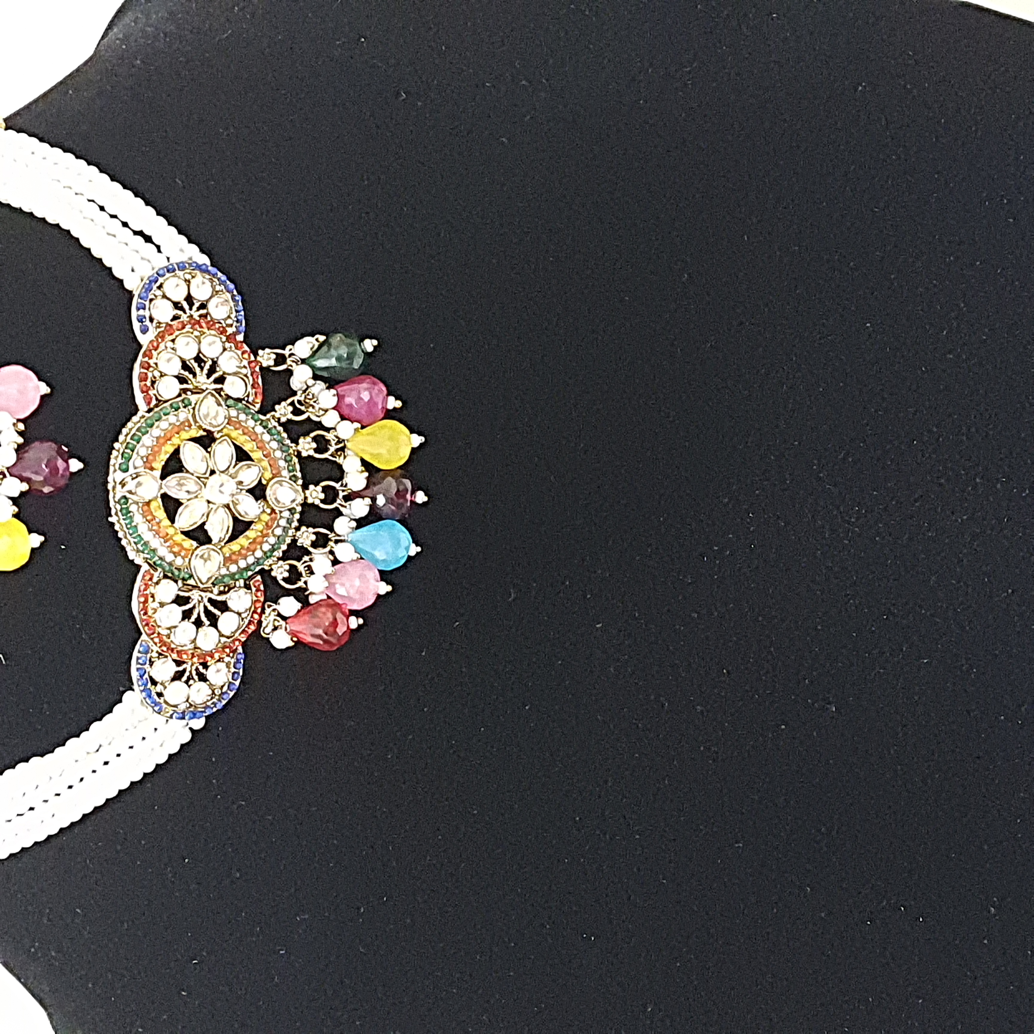 Moti Ranga – Multicolor Pearl Choker Set | Moti Mantra Collection