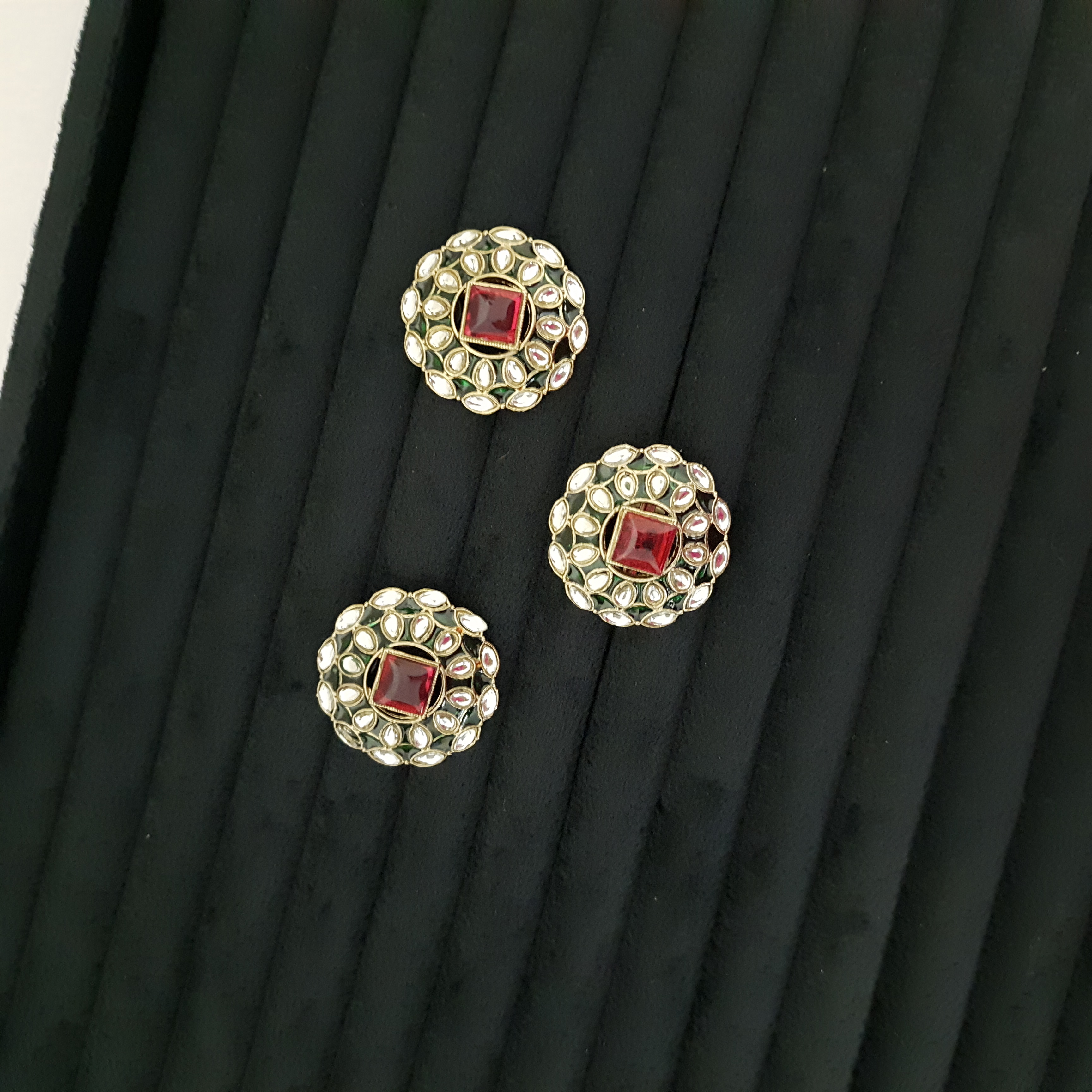 Rajkamal Studs – Royal Lotus Ring & Earring Set | Rajsi Stud Collection
