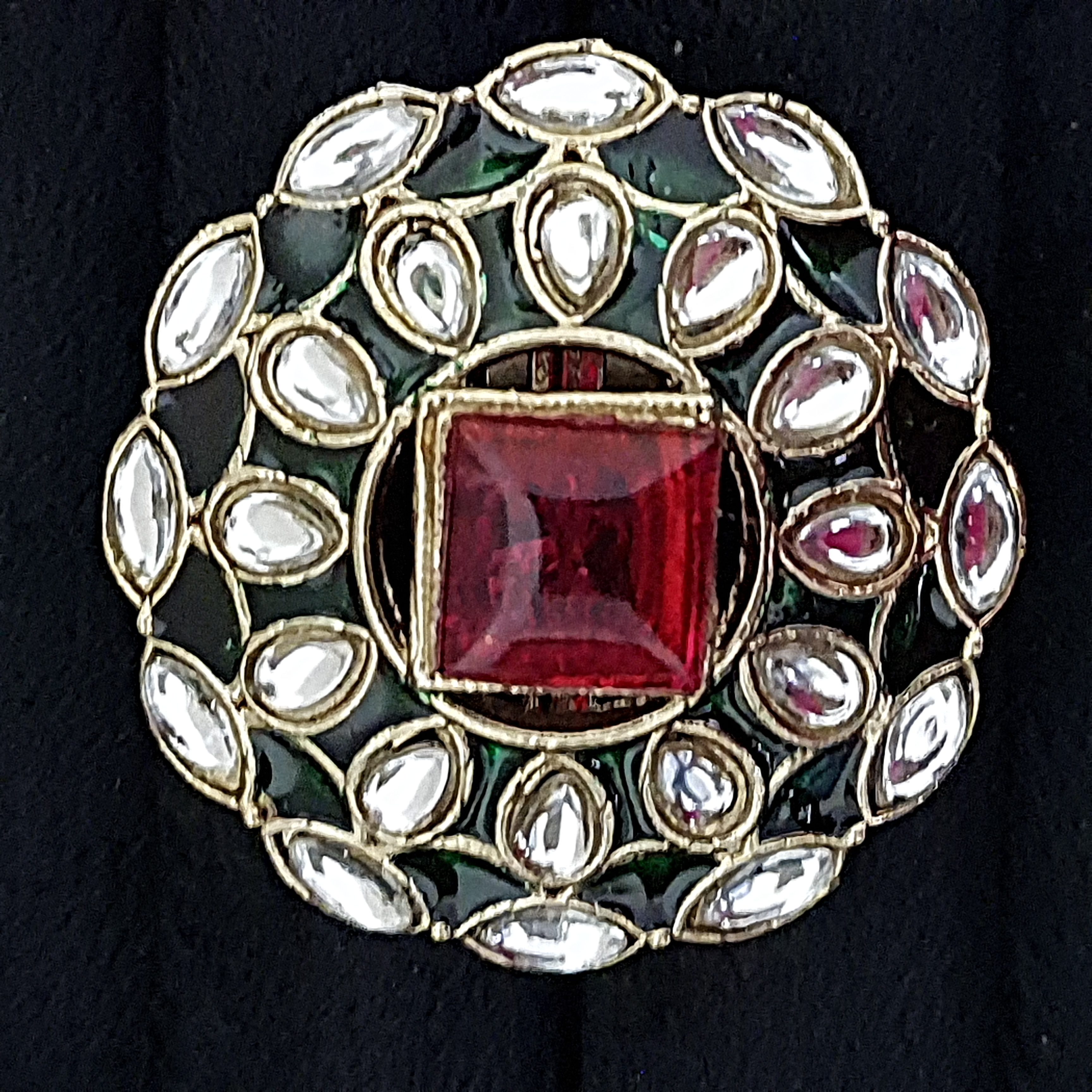 Rajkamal Studs – Royal Lotus Ring & Earring Set | Rajsi Stud Collection