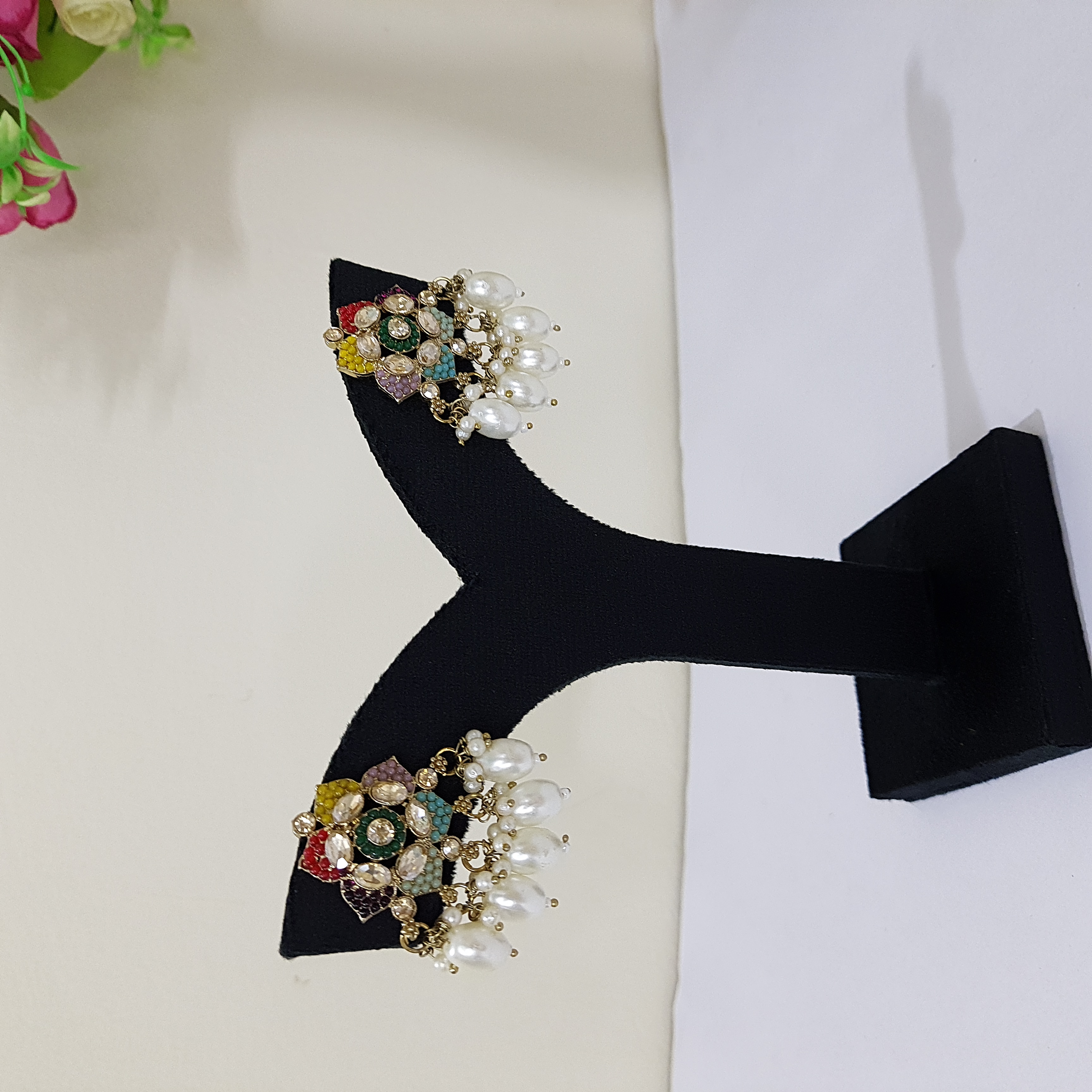 Gulaalika Studs – Multicolored Statement Earrings | Rang Raagini Collection