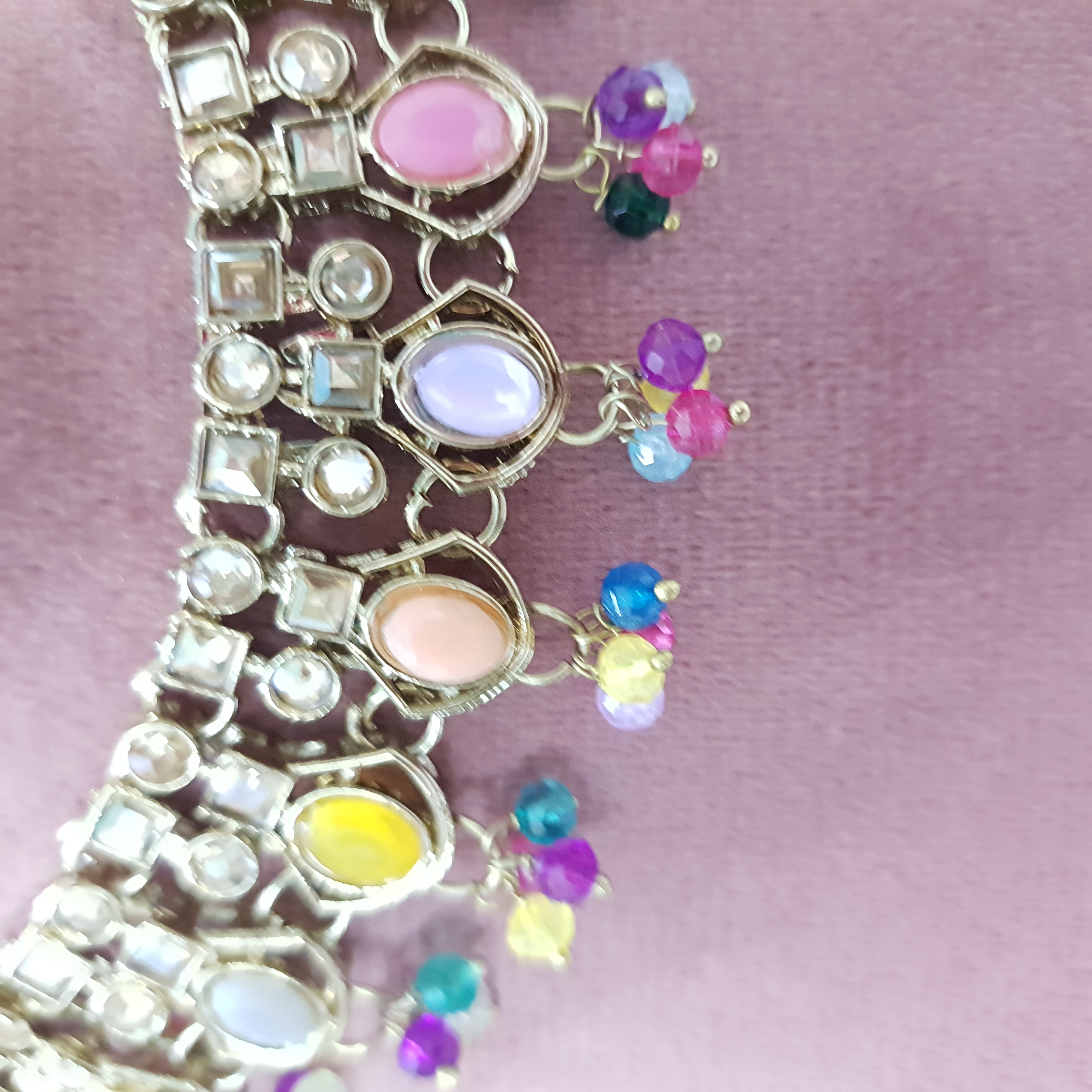 Indradhanush Charm Necklace Set – Rainbow Bridal Jewellery | Rang Raagini Collection