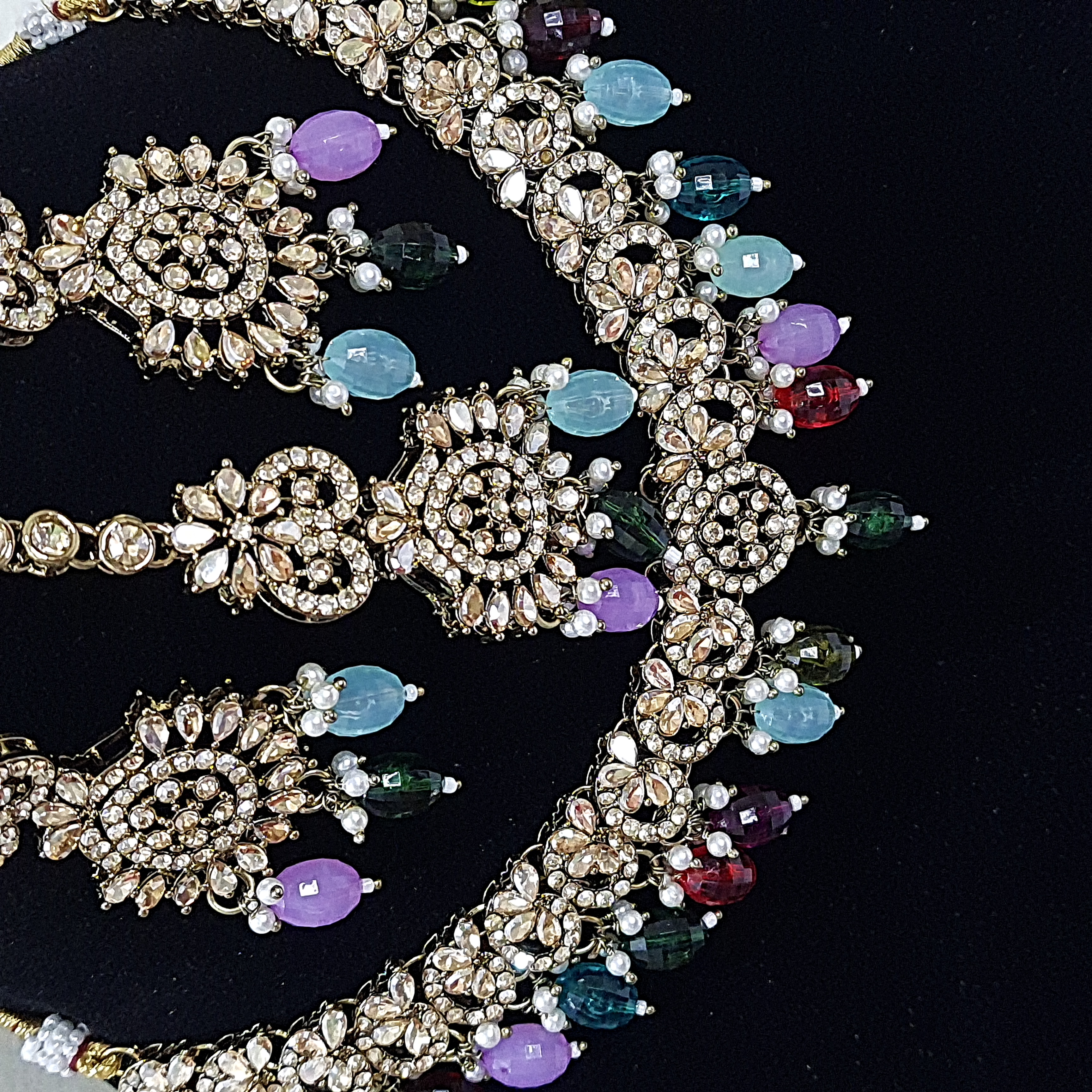 Navrangika – Multicolor Kundan Necklace Set | Rang Raagini Collection