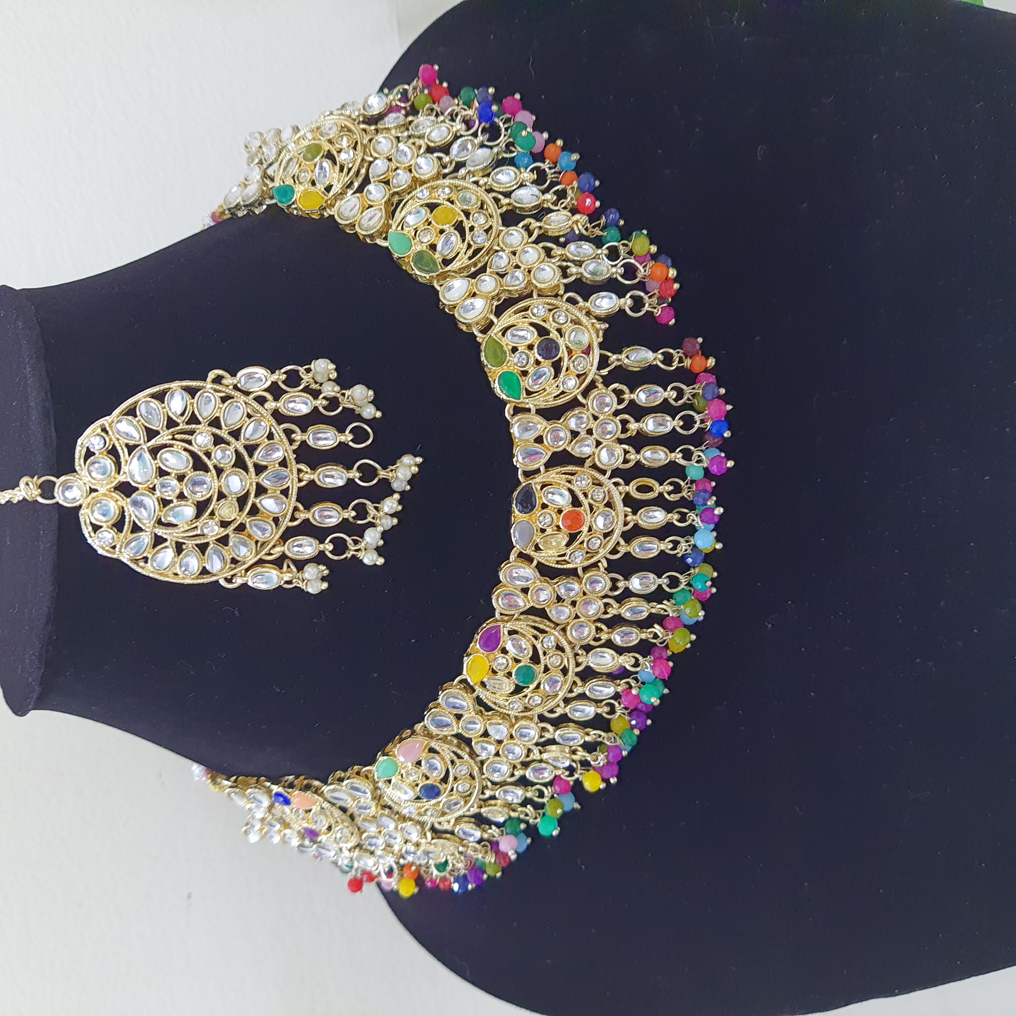 Rang Mahal – Multicolor Kundan Choker Set | Rang Raagini Collection