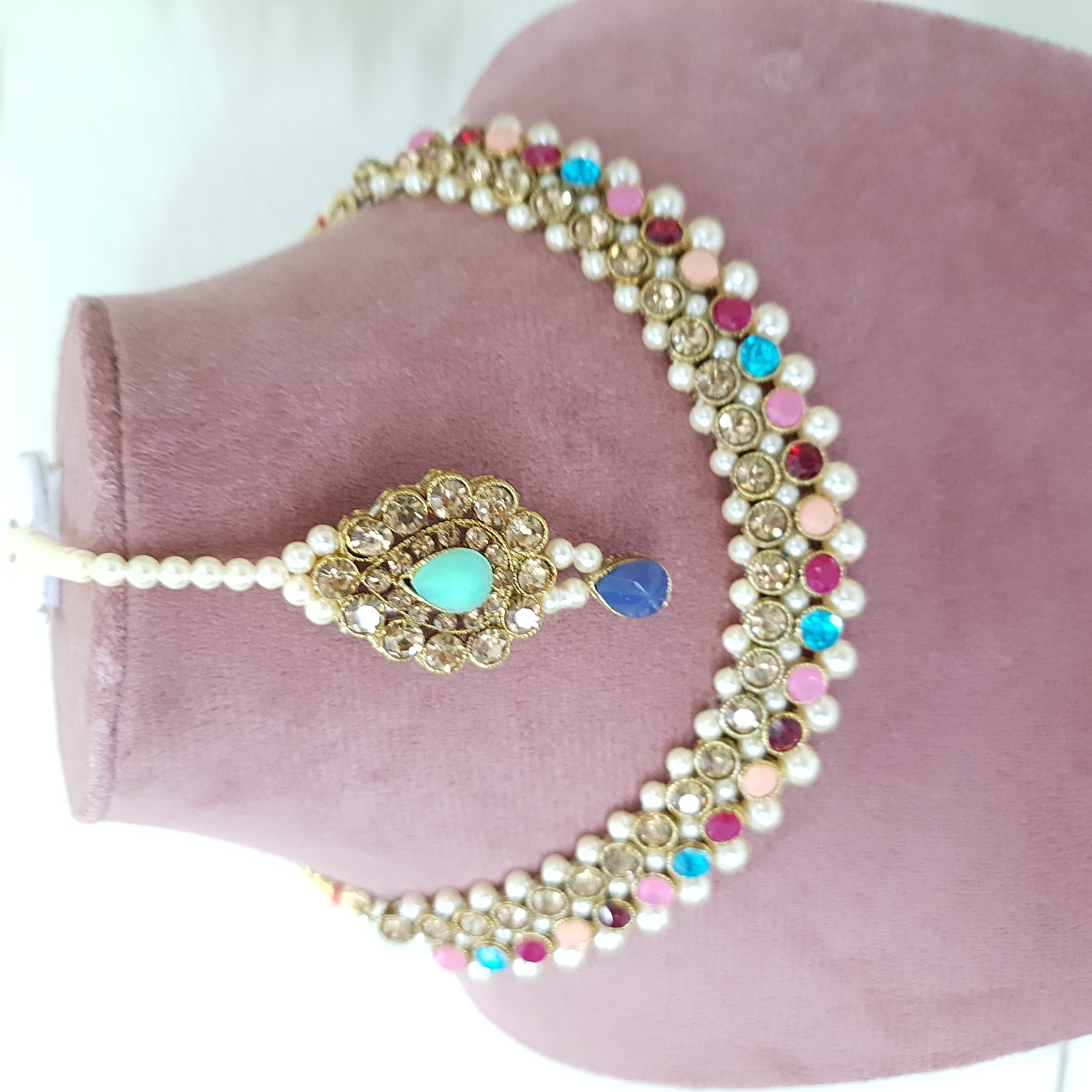 Madhuranga – Pastel Pearl Necklace Set | Rang Raagini Collection