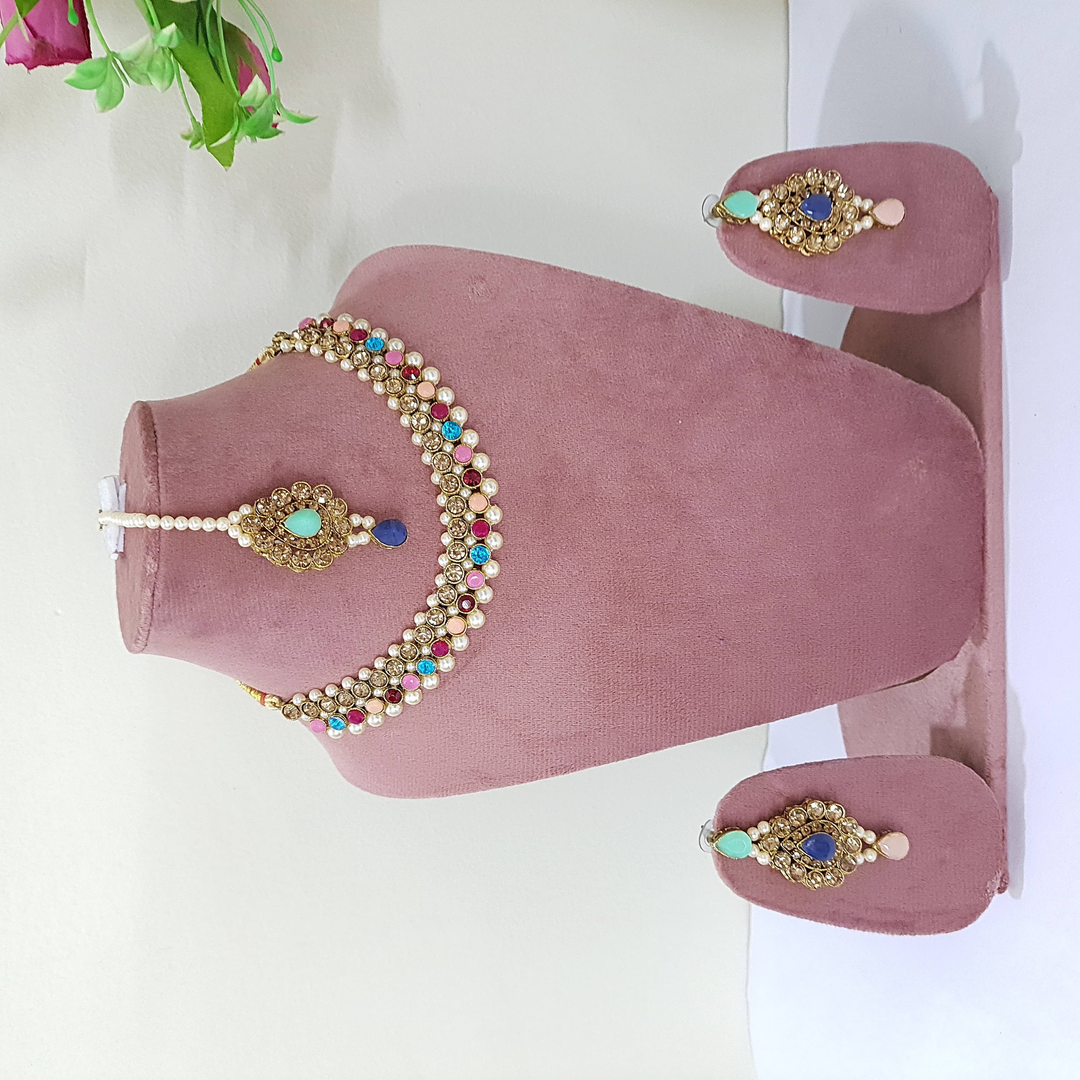 Madhuranga – Pastel Pearl Necklace Set | Rang Raagini Collection