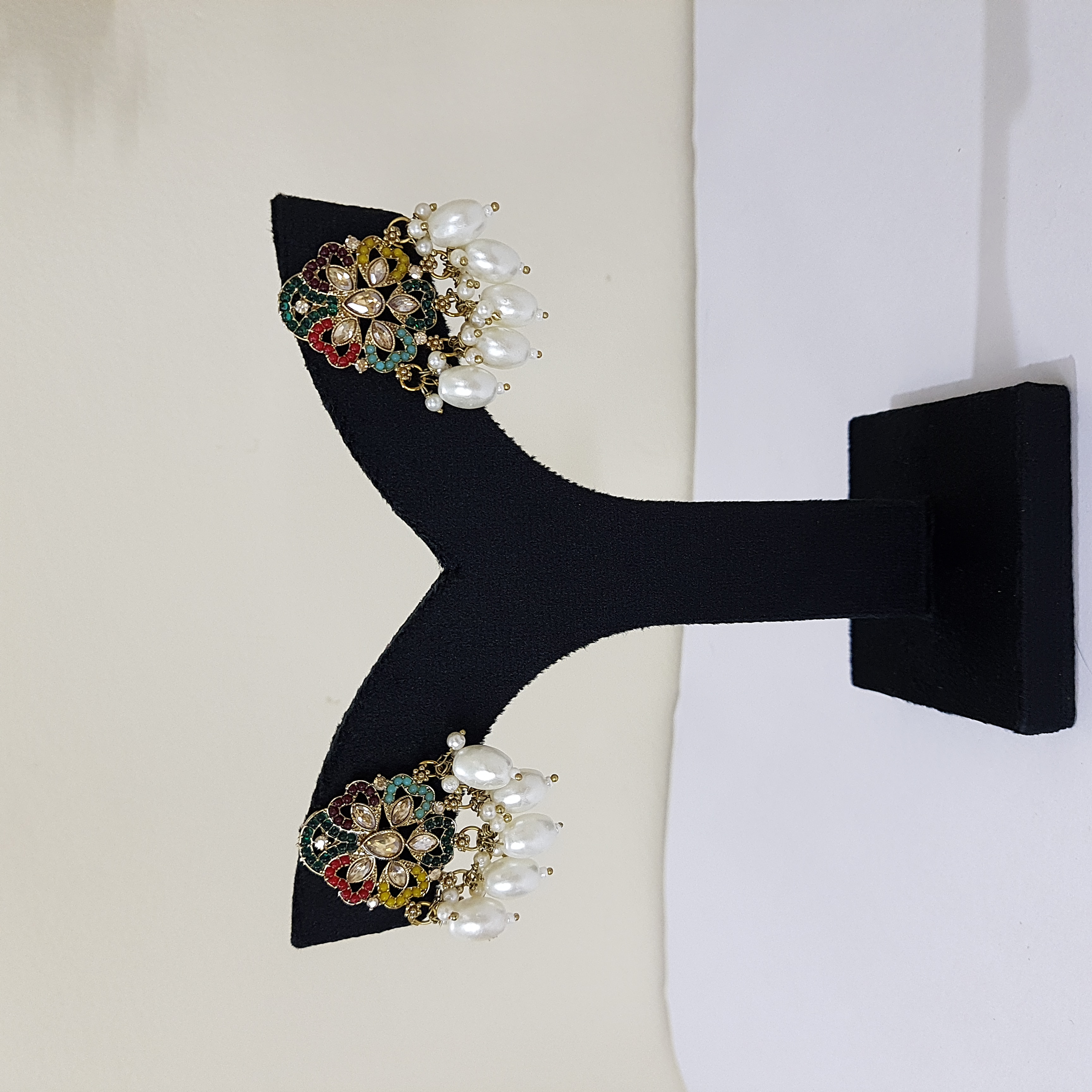 Rangmeera Studs – Colorful Pearl Drop Earrings | Rang Raagini Collection