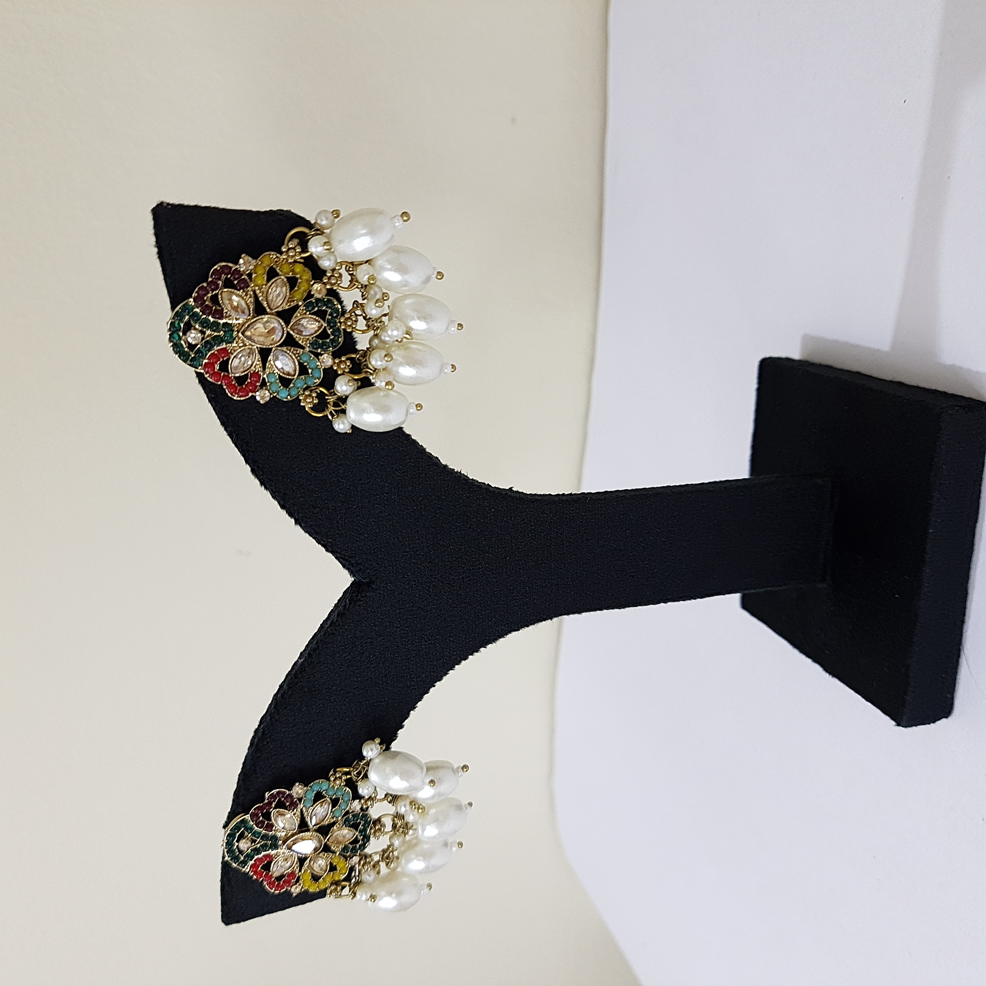 Rangmeera Studs – Colorful Pearl Drop Earrings | Rang Raagini Collection