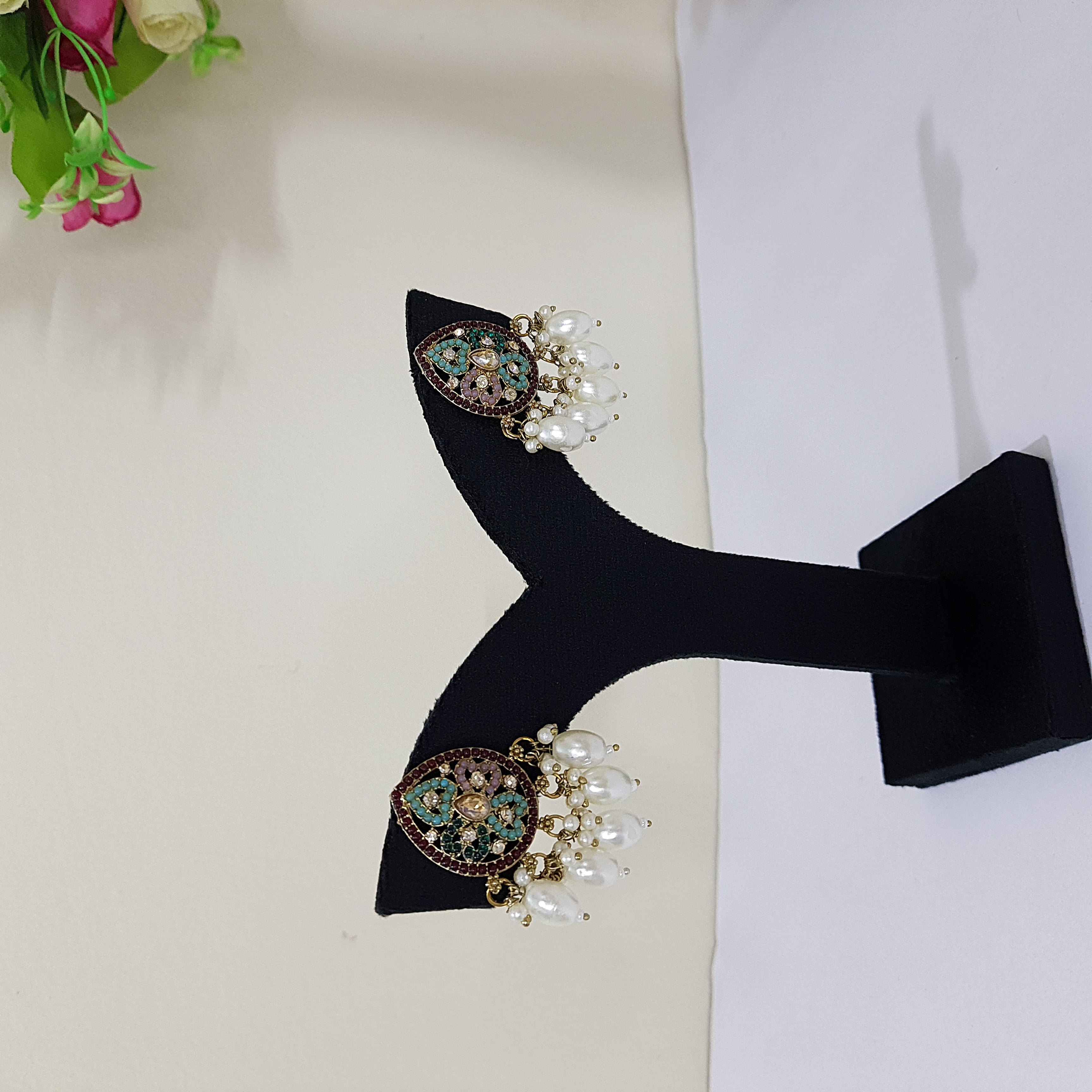Rangshamita Studs – Multicolored Statement Earrings | Rang Raagini Collection