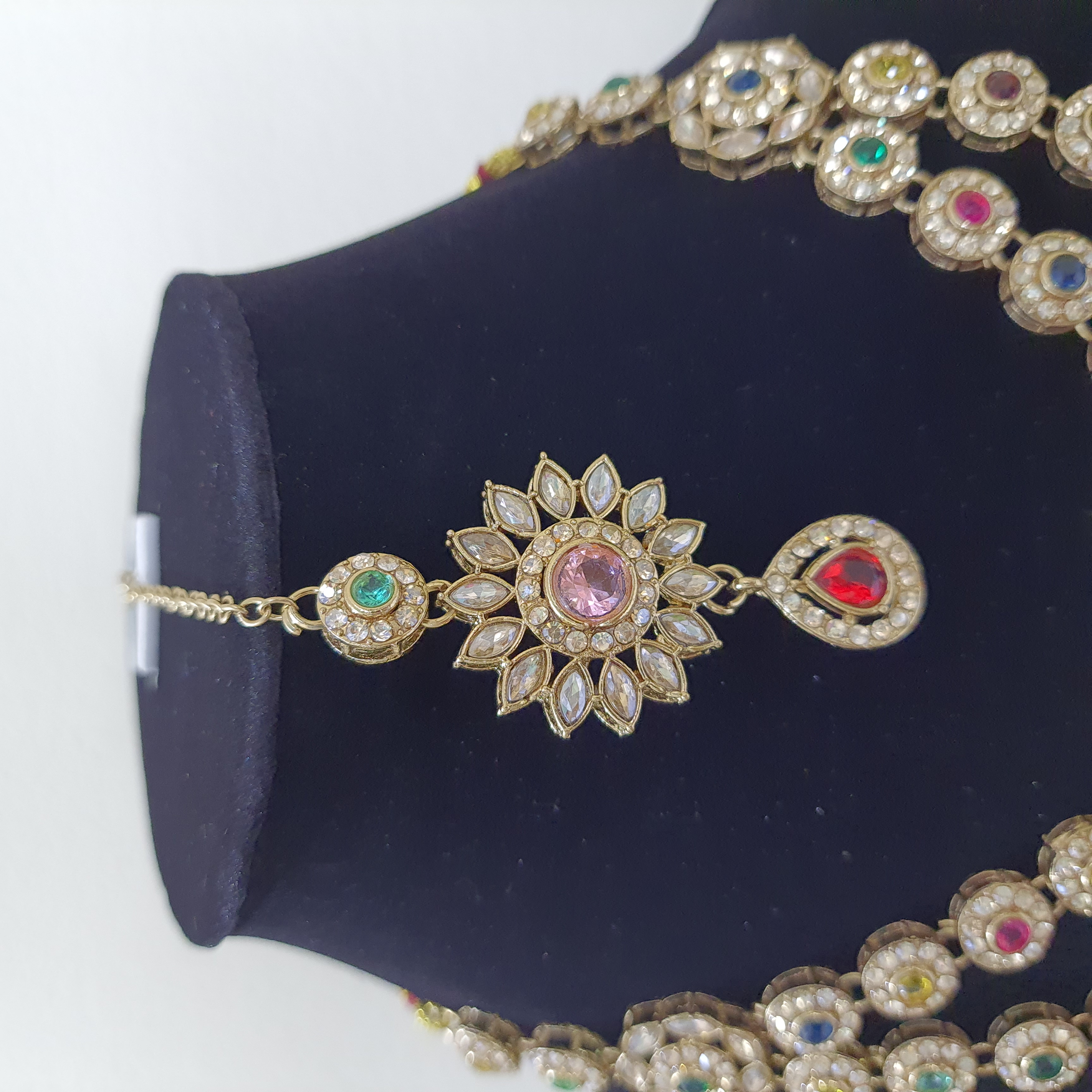Ras Rang Necklace Set – Multi-Layered Royal Kundan Set | Rang Raagini Collection