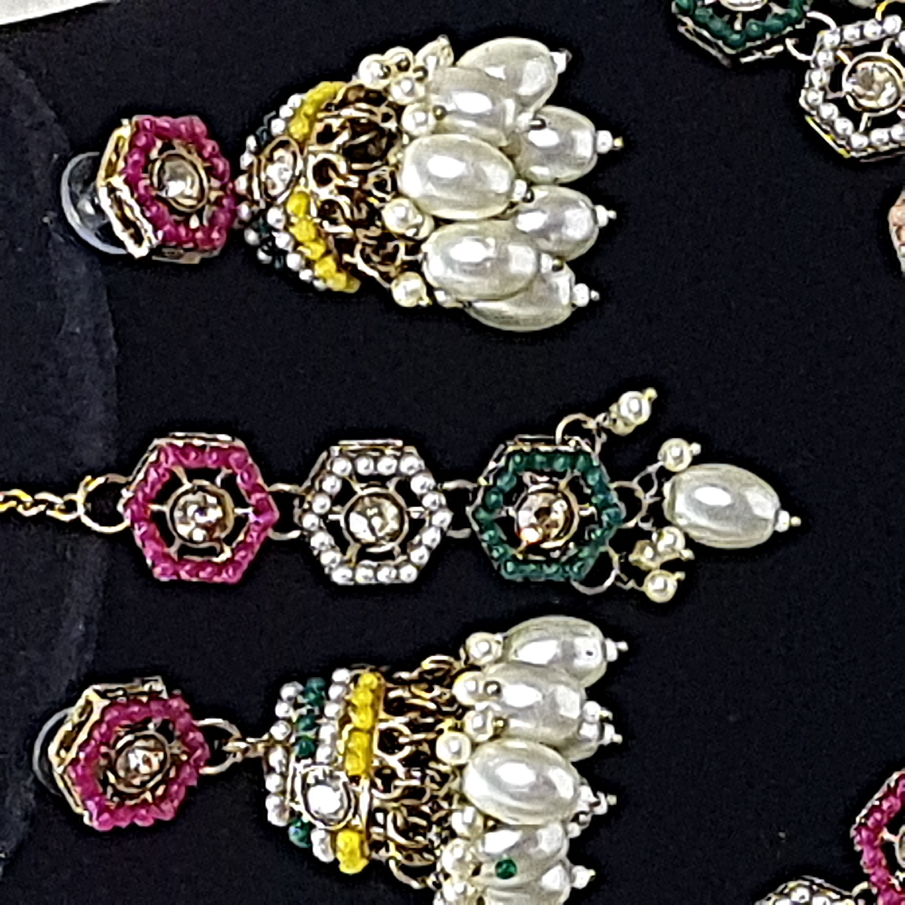 Rooprang Choker Necklace Set – Hexagonal Multicolored Choker | Rang Raagini Collection