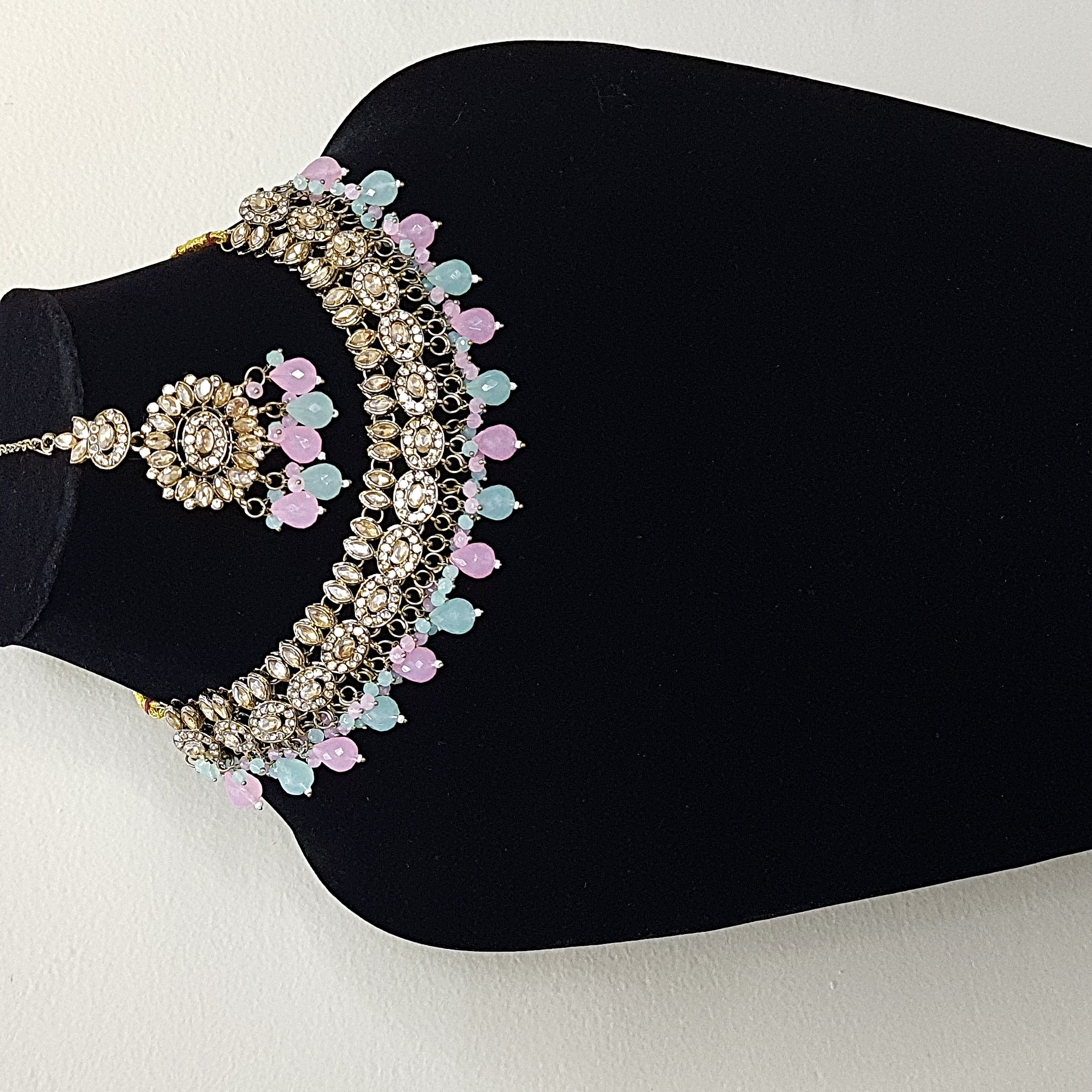 Varnika Necklace Set – Pastel Kundan Floral Set | Rang Raagini Collection