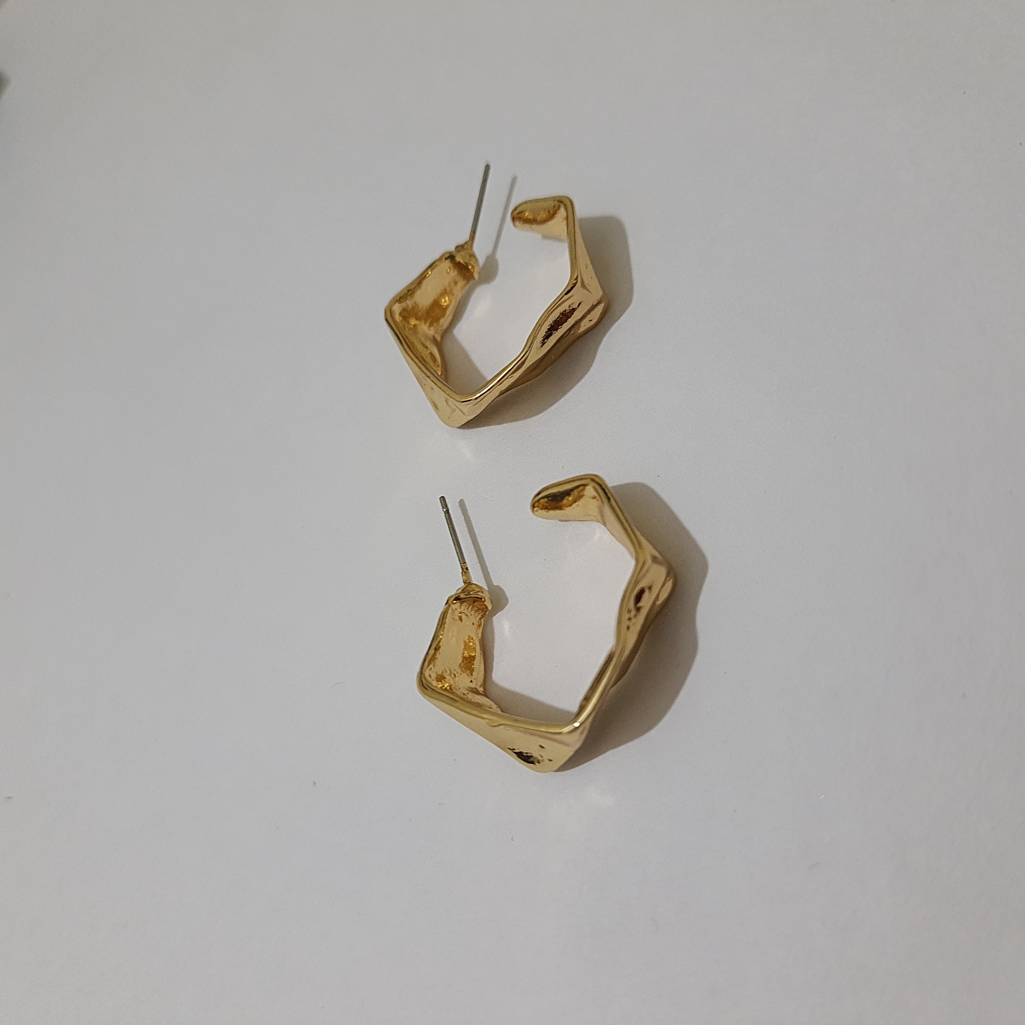 Molten Hoops Stud Earrings | Daily Dose Collection