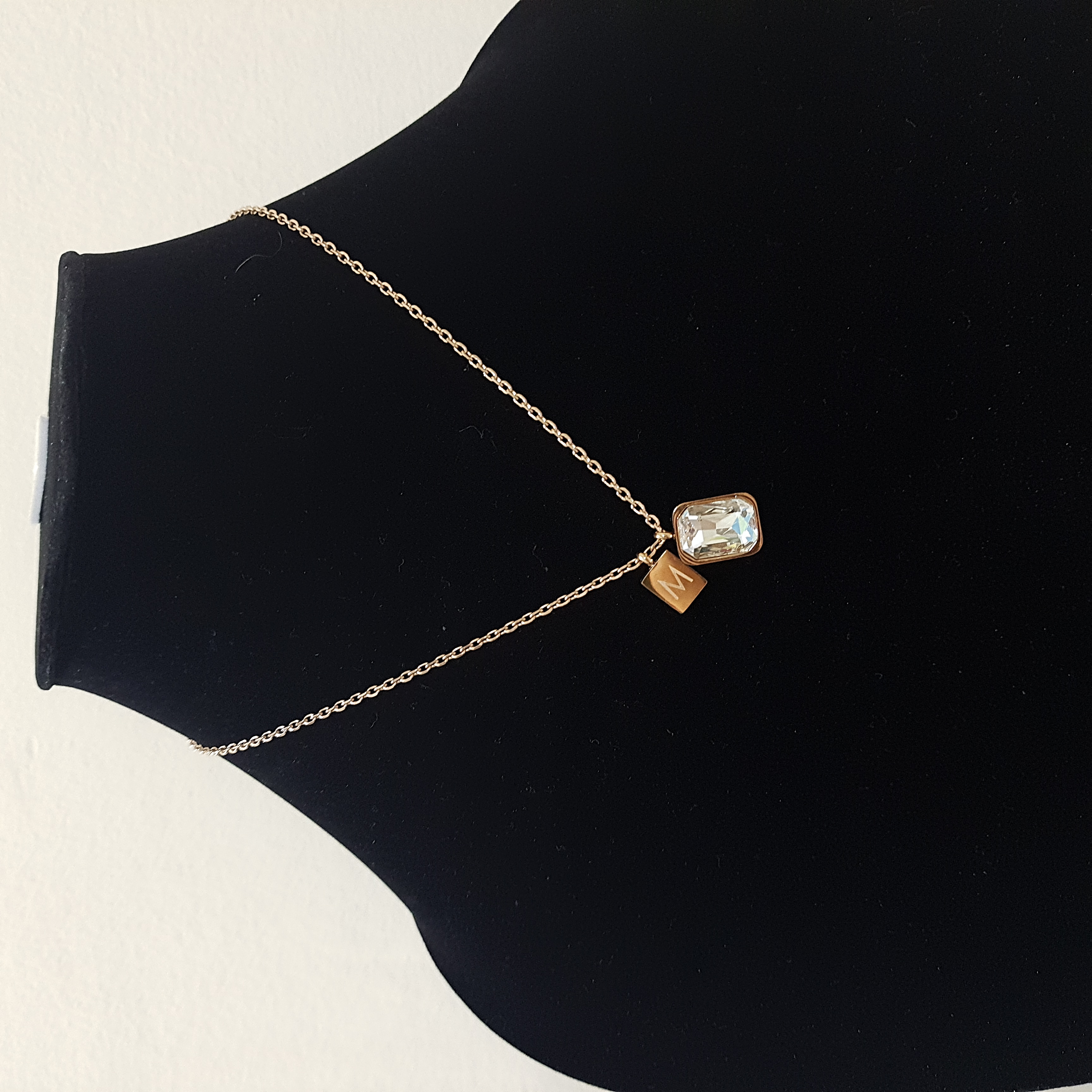 Letter M Monogram Radiance Pendant | Daily Dose Collection