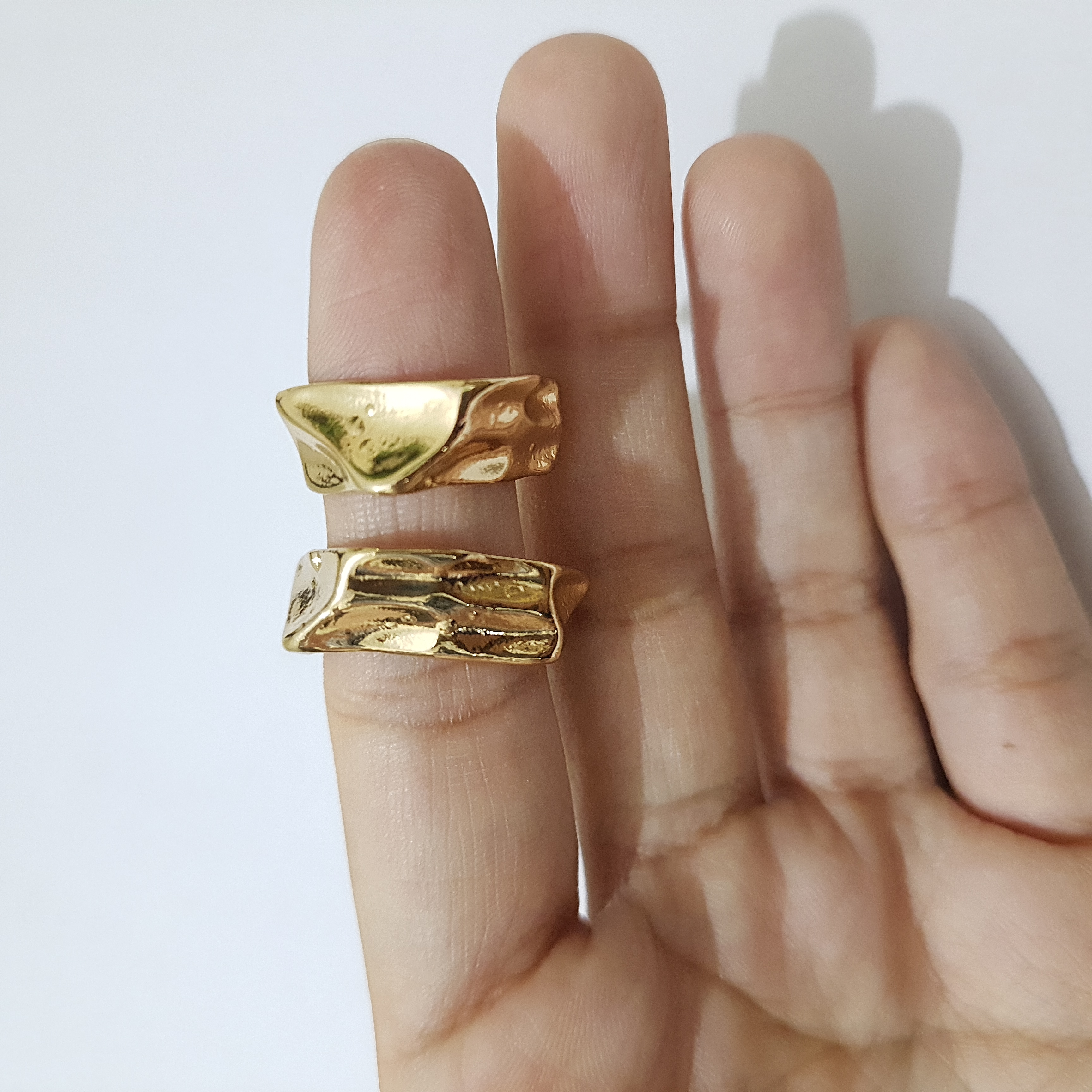 Molten Hoops Stud Earrings | Daily Dose Collection