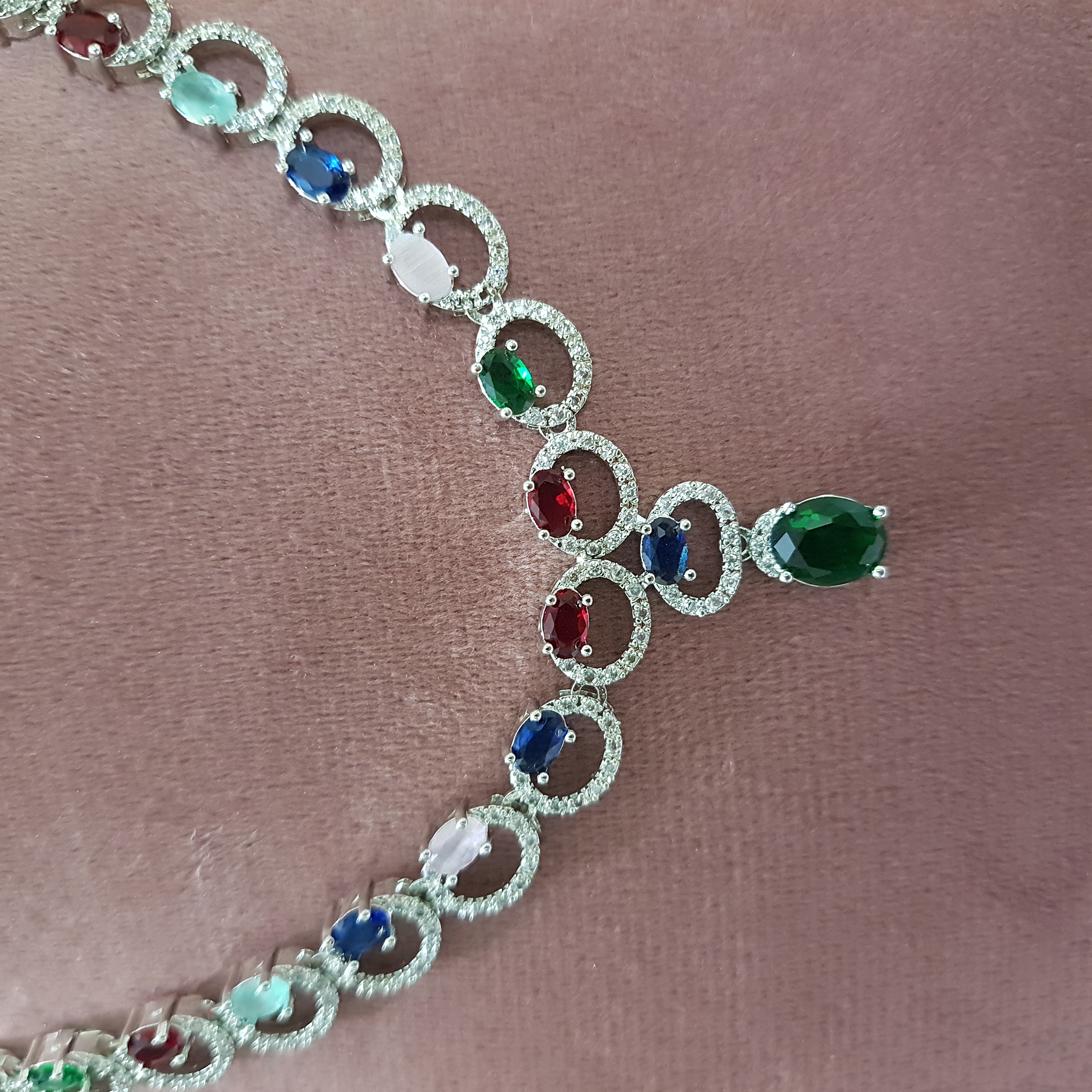 Rainbow Circles Jewellery Set | Diamond Diaries Collection