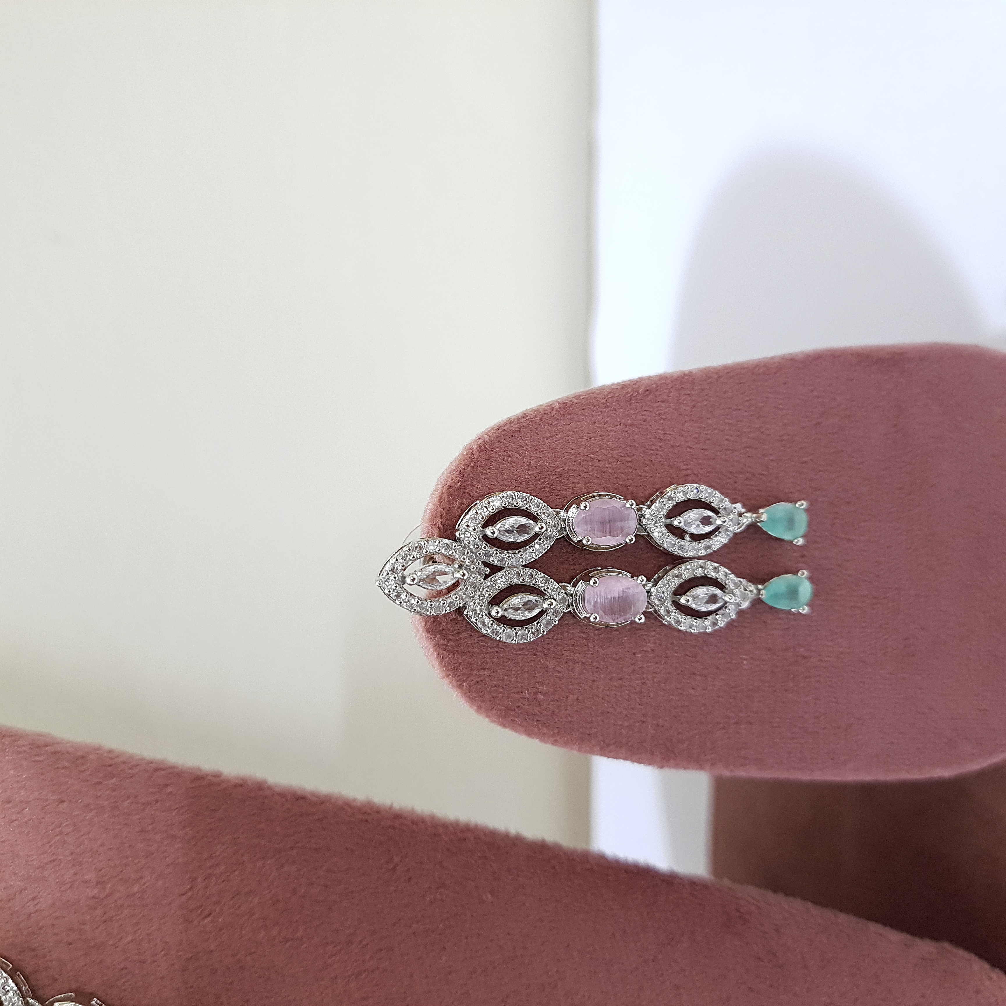 Pastel Grace Jewellery Set | Diamond Diaries Collection