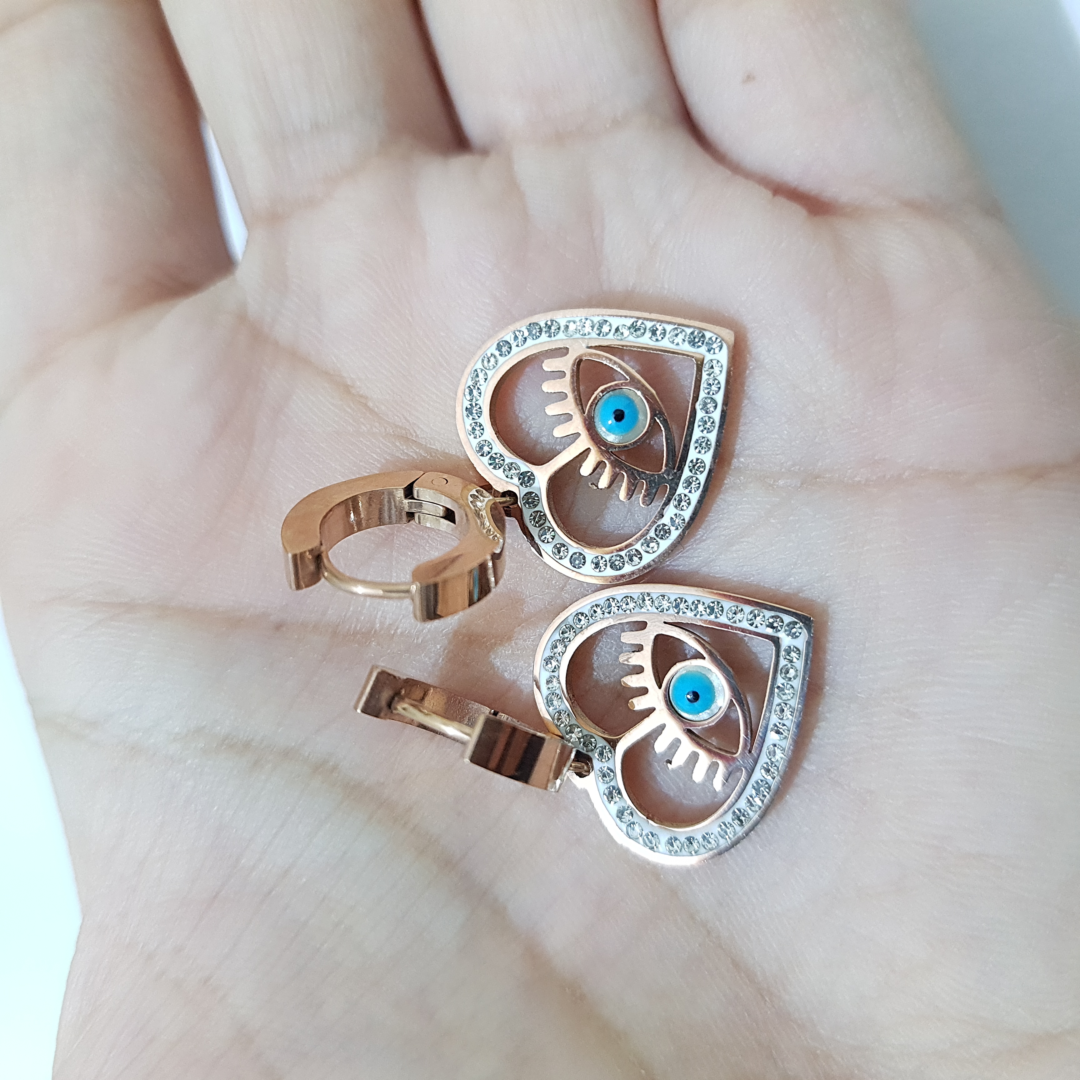 Love & Luck Evil Eye Hoops | Daily Dose Collection