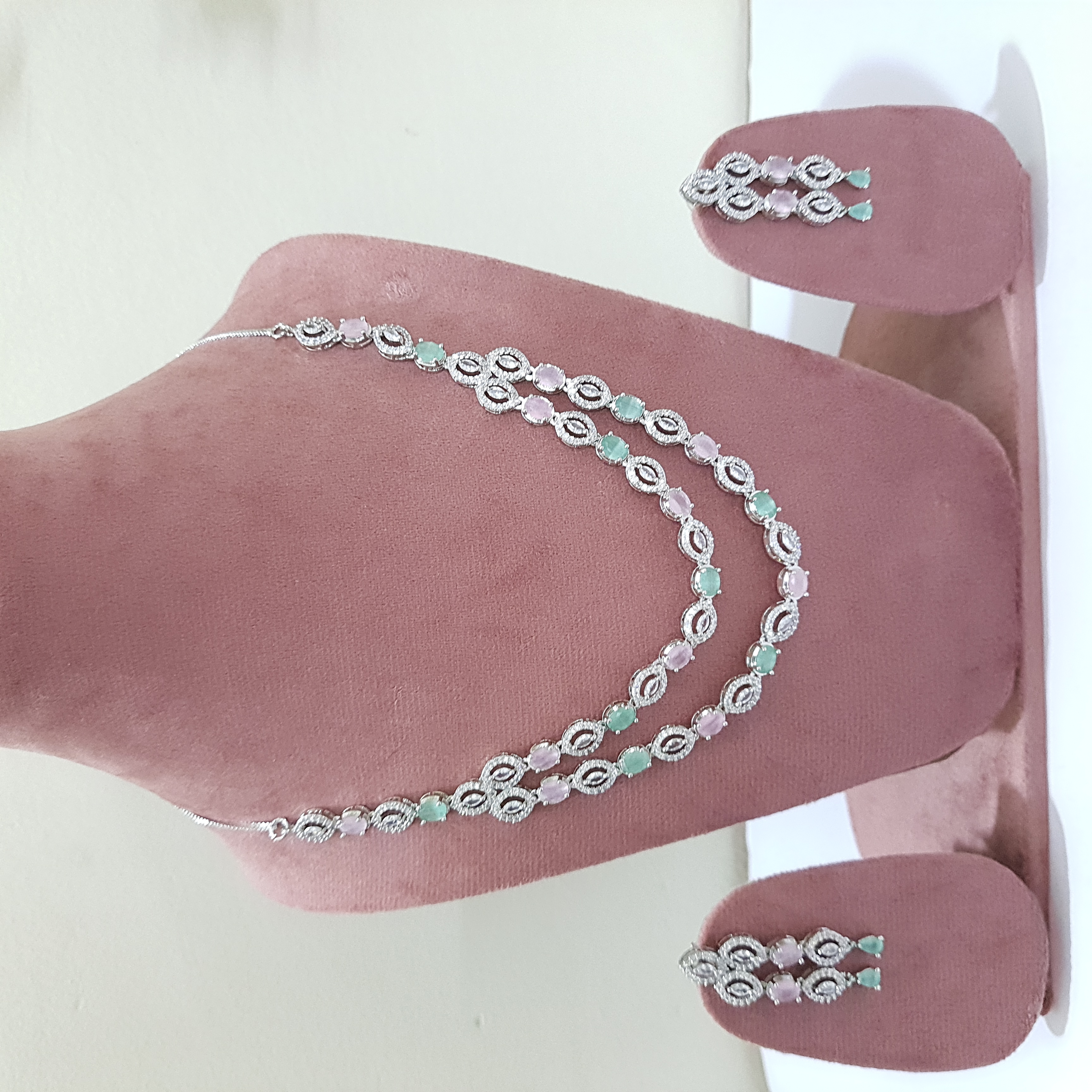 Pastel Grace Jewellery Set | Diamond Diaries Collection