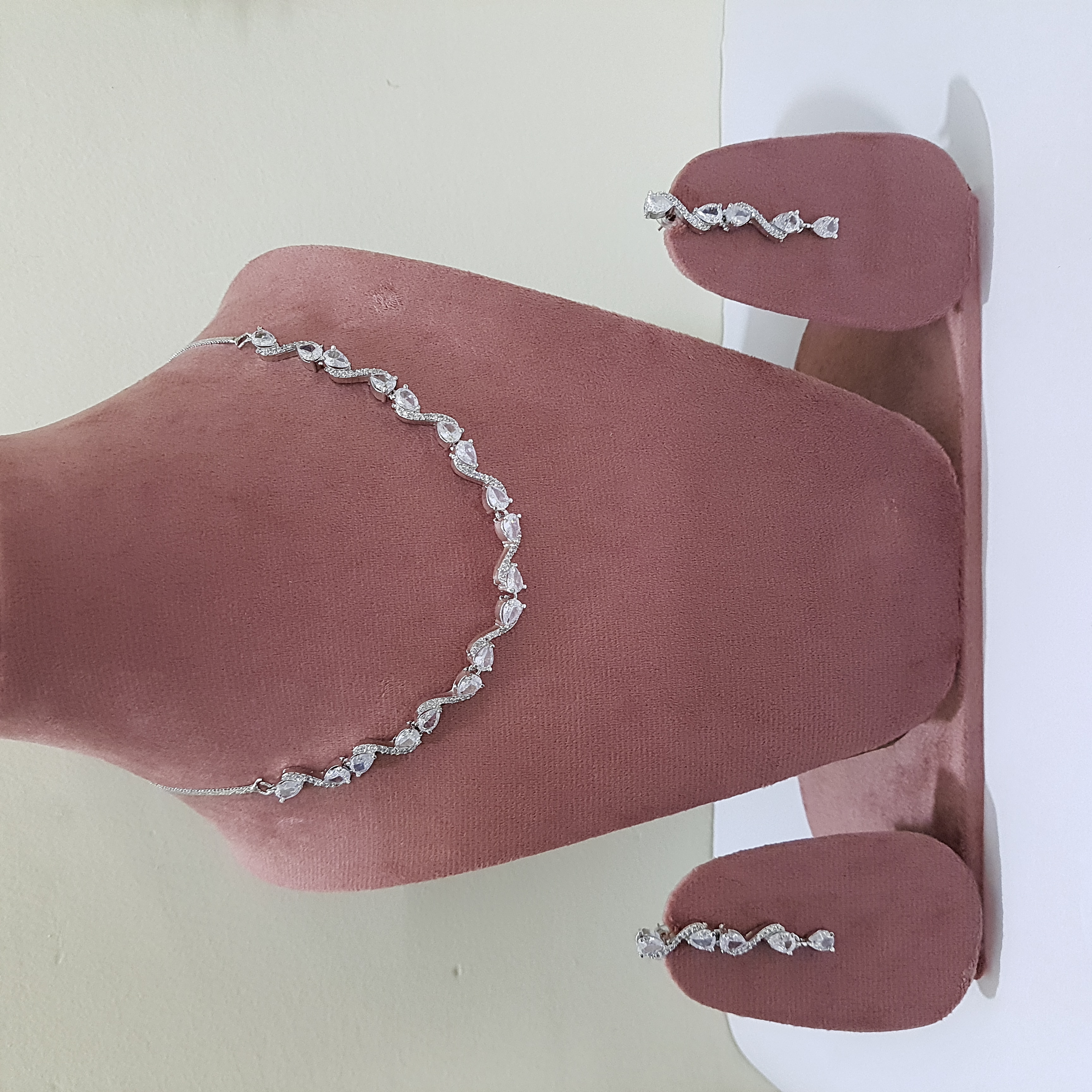 Twilight Vines AD Jewellery Set | Diamond Diaries Collection