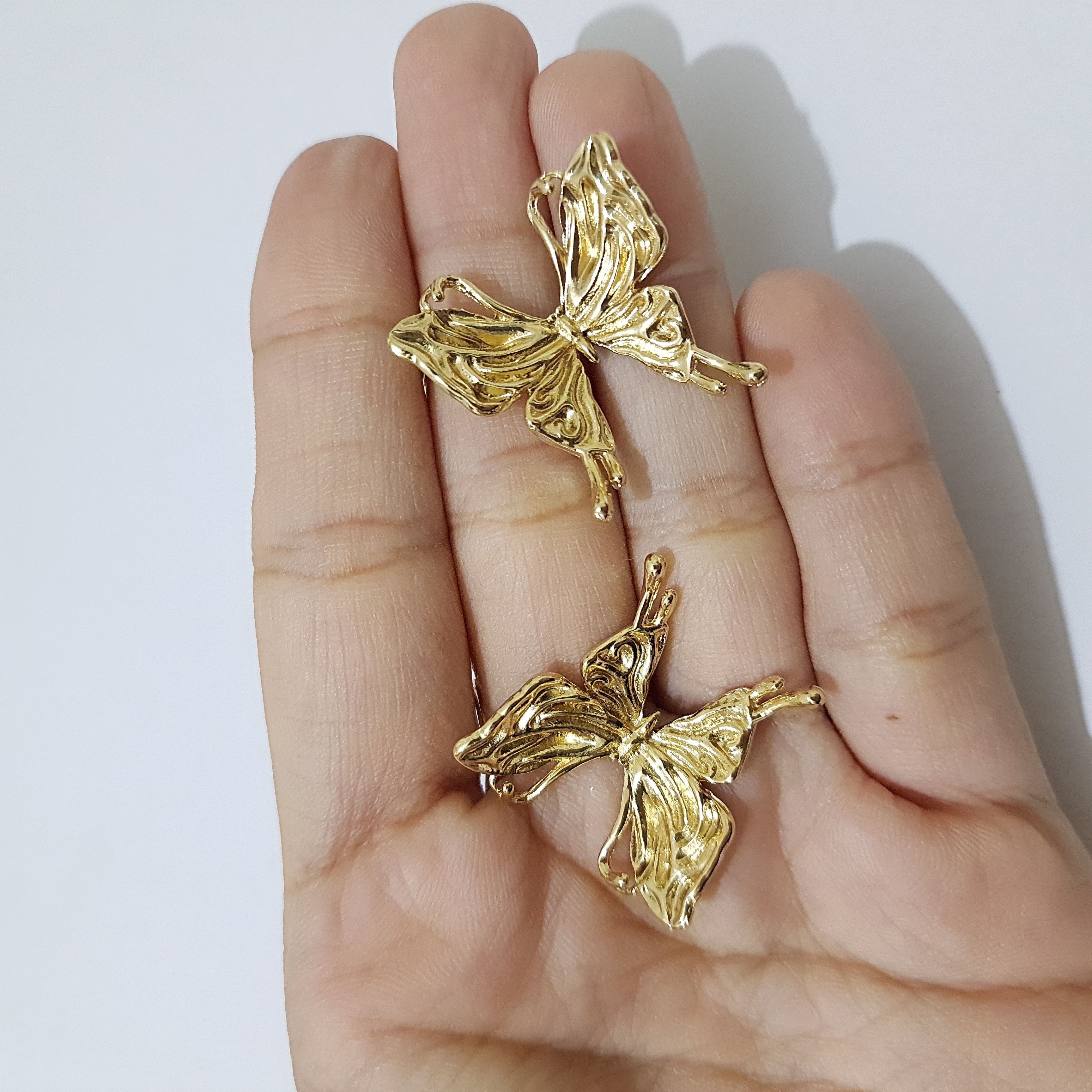 Golden Butterfly Stud Earrings | Daily Dose Collection