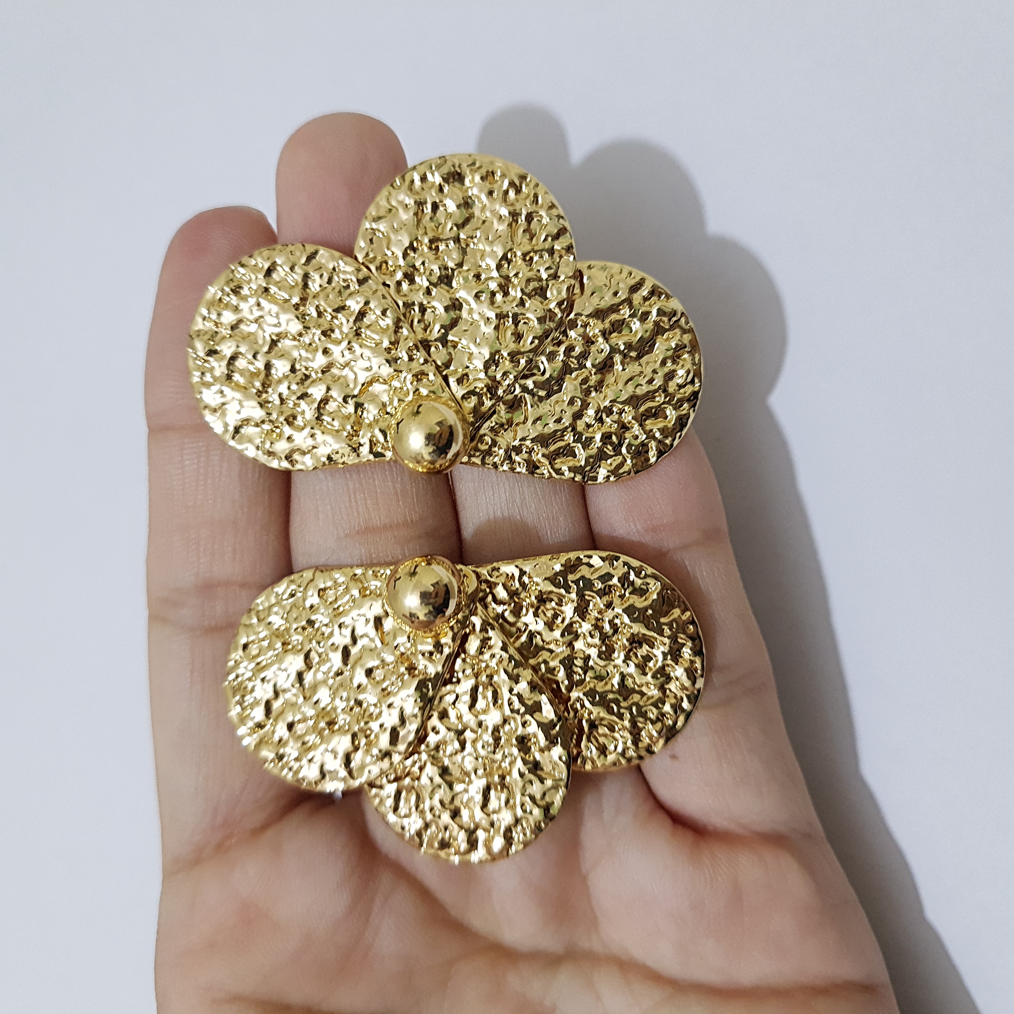  Golden Petals Stud Earrings | Daily Dose Collection