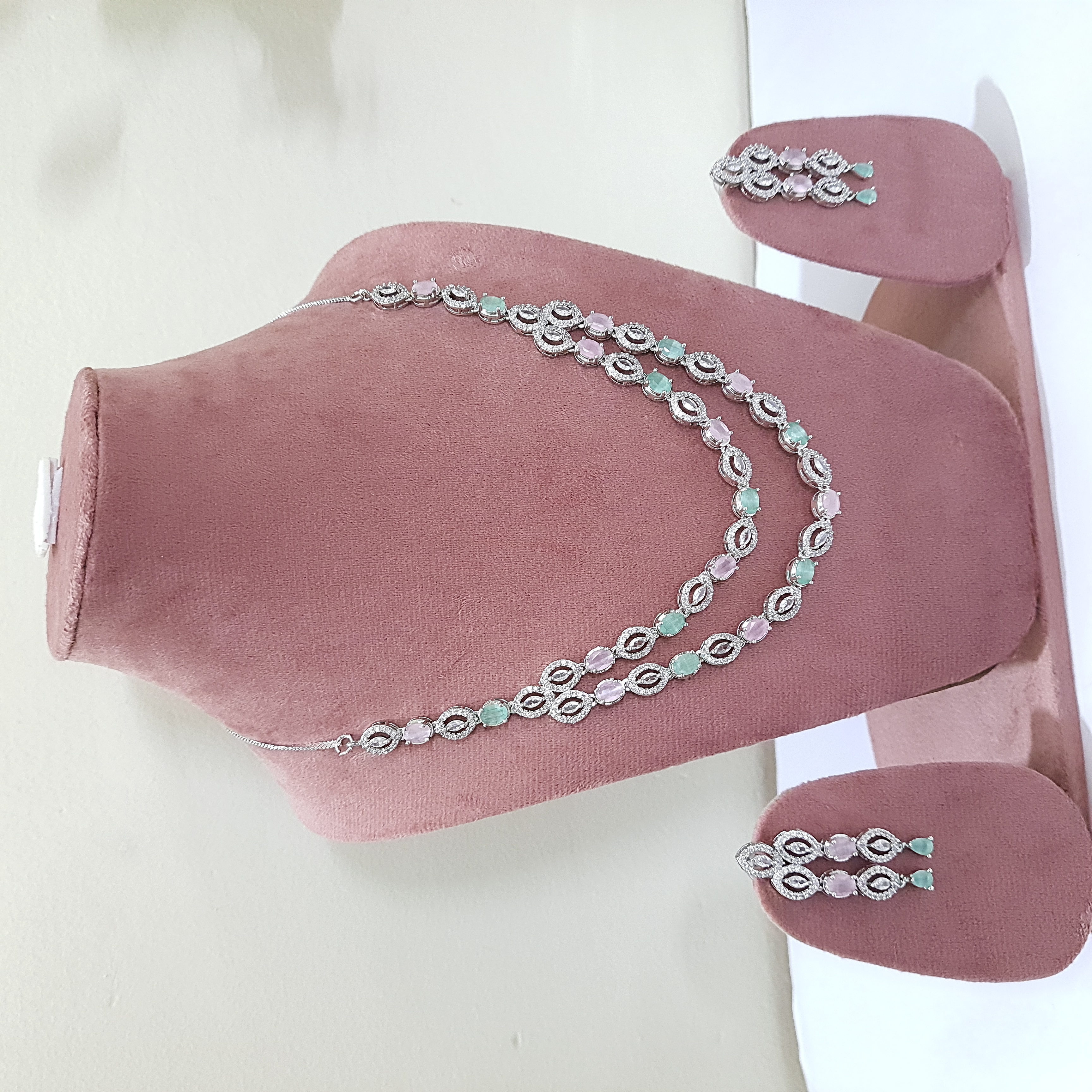 Pastel Grace Jewellery Set | Diamond Diaries Collection