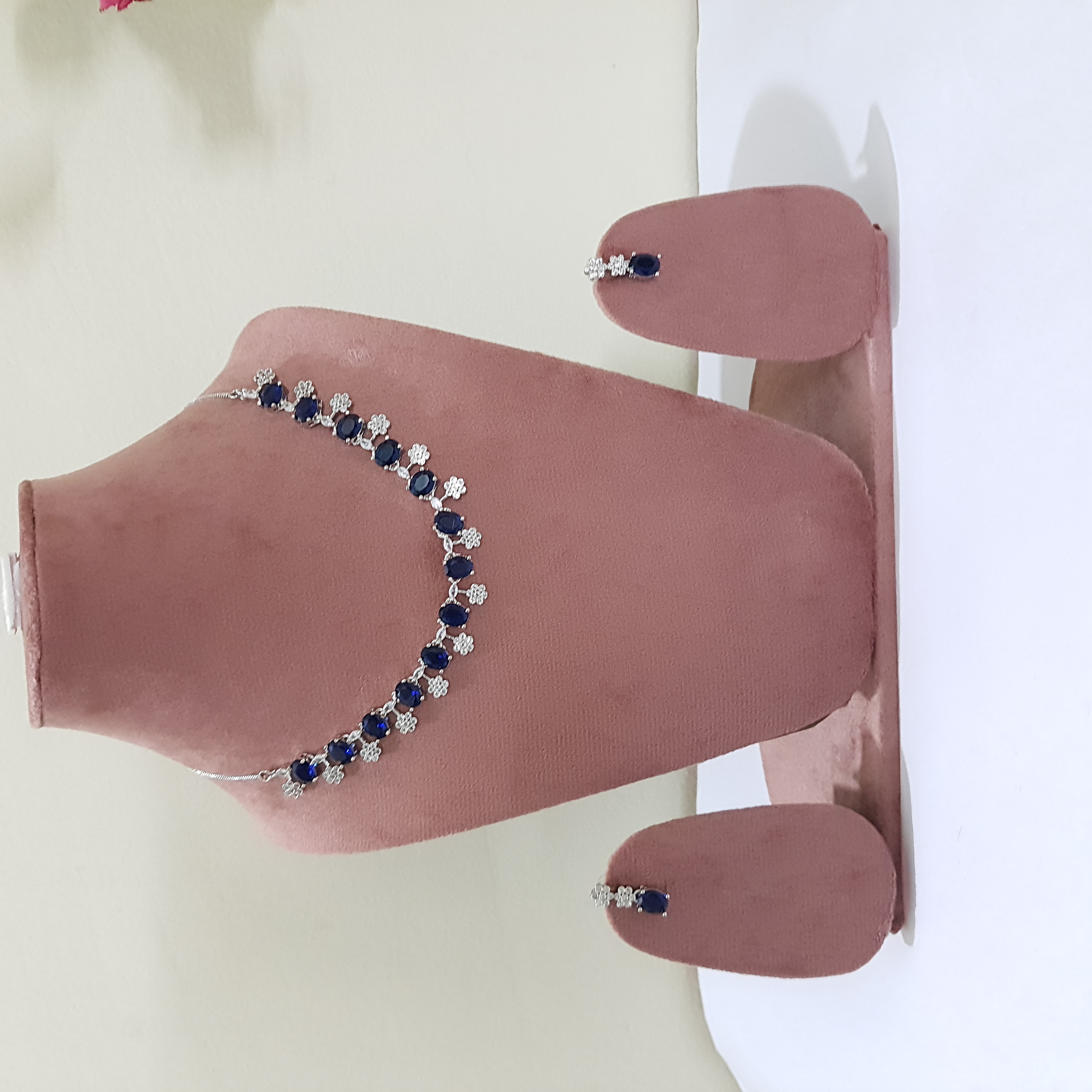 Sapphire Ovals Jewellery Set | Diamond Diaries Collection