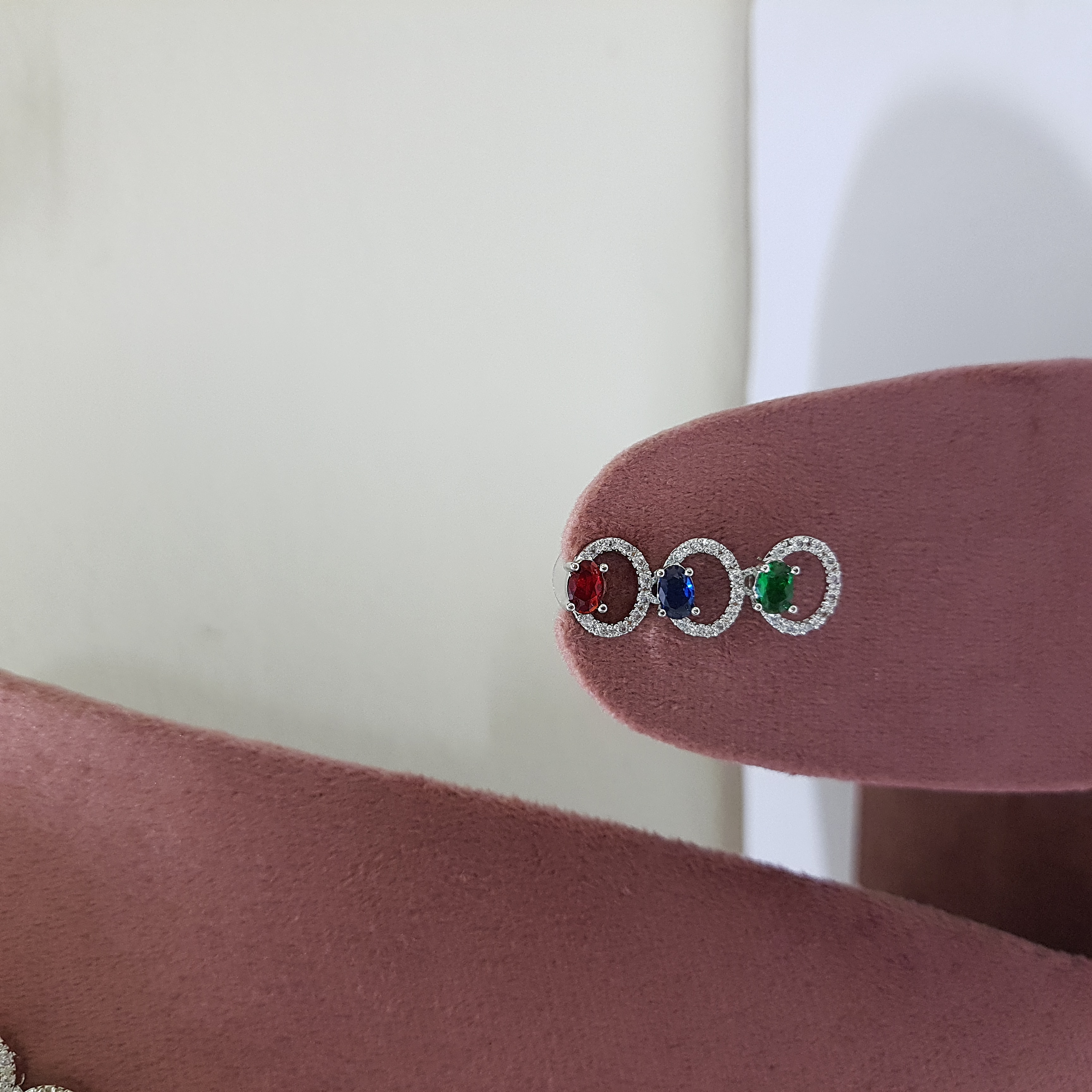 Rainbow Circles Jewellery Set | Diamond Diaries Collection