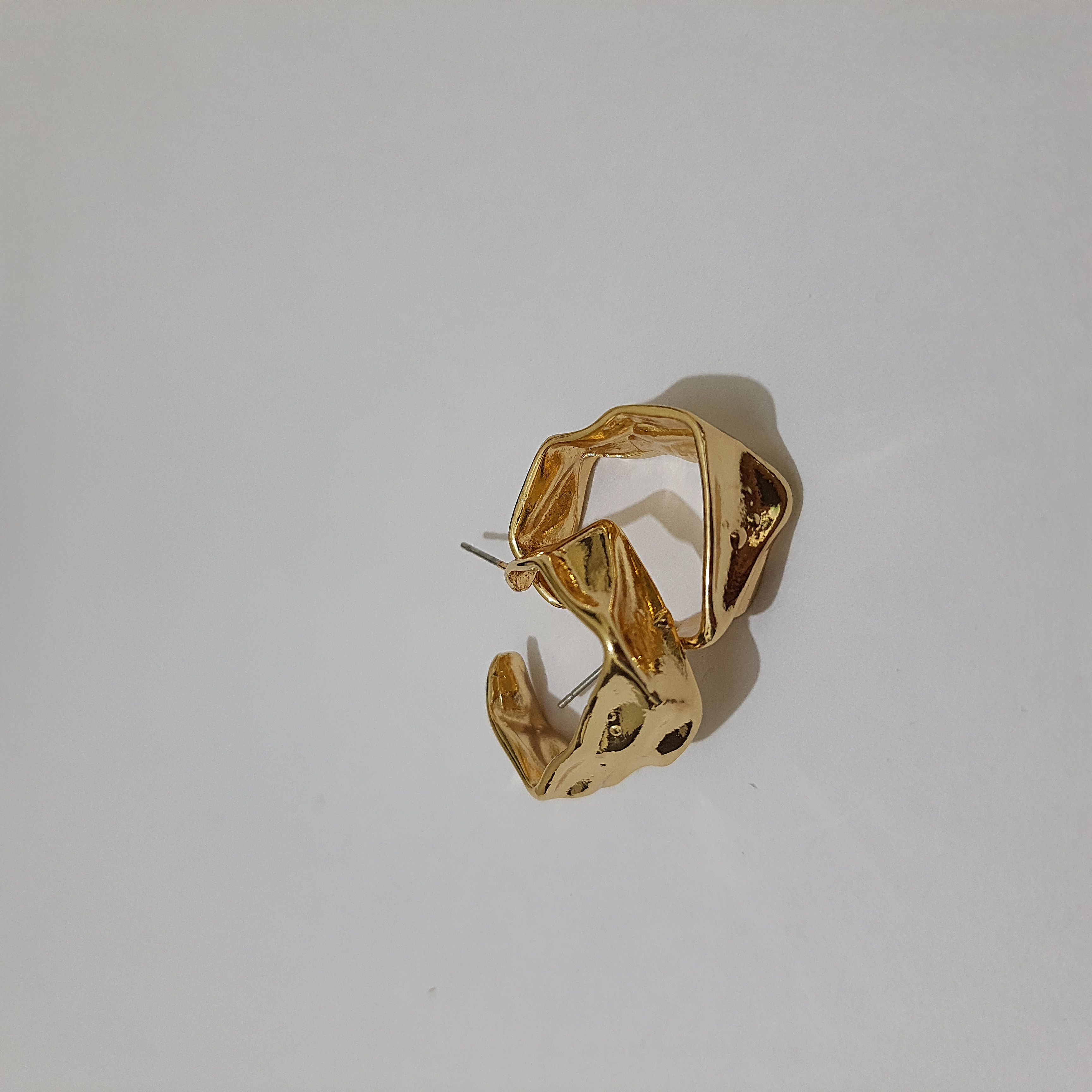 Molten Hoops Stud Earrings | Daily Dose Collection