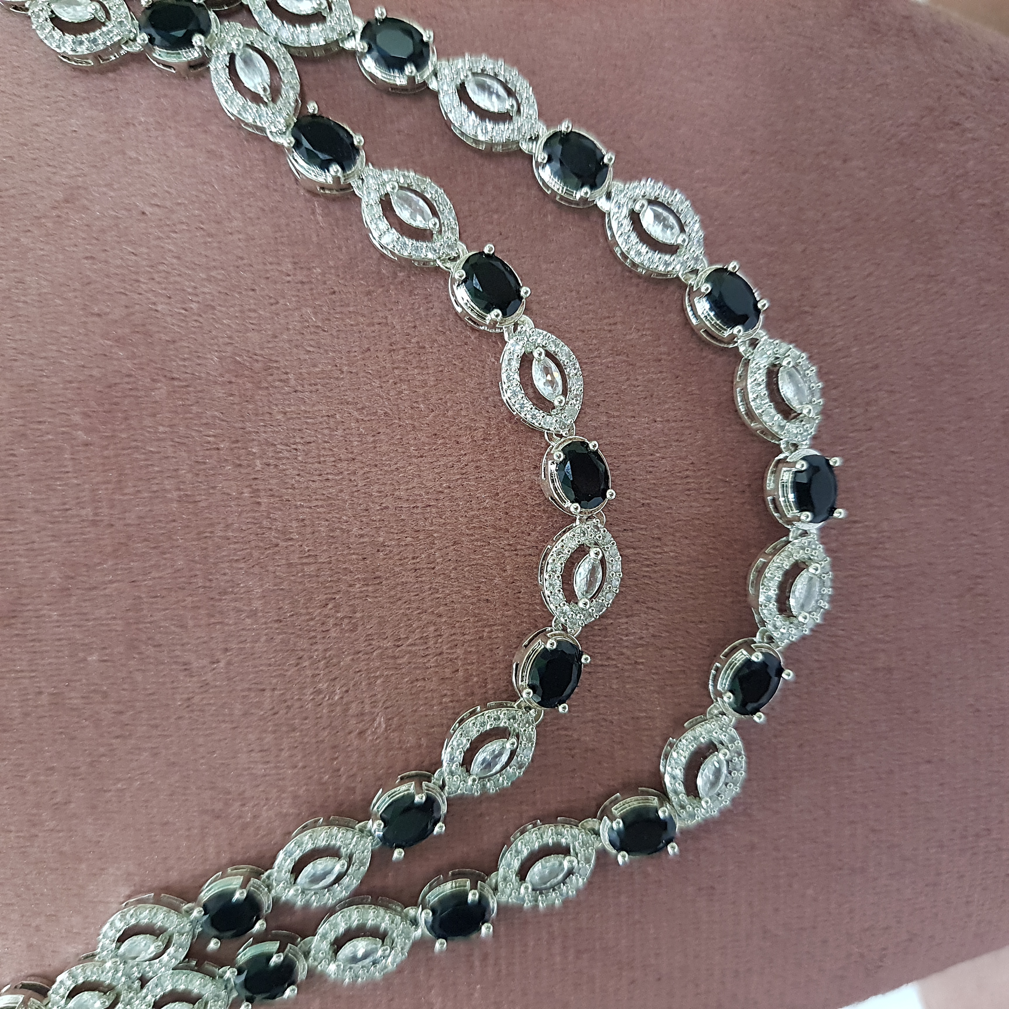 Noir Narratives Jewellery Set | Diamond Diaries Collection
