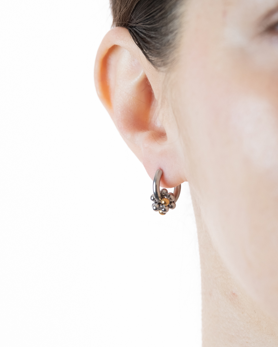 Mono boucle Silver cluster 