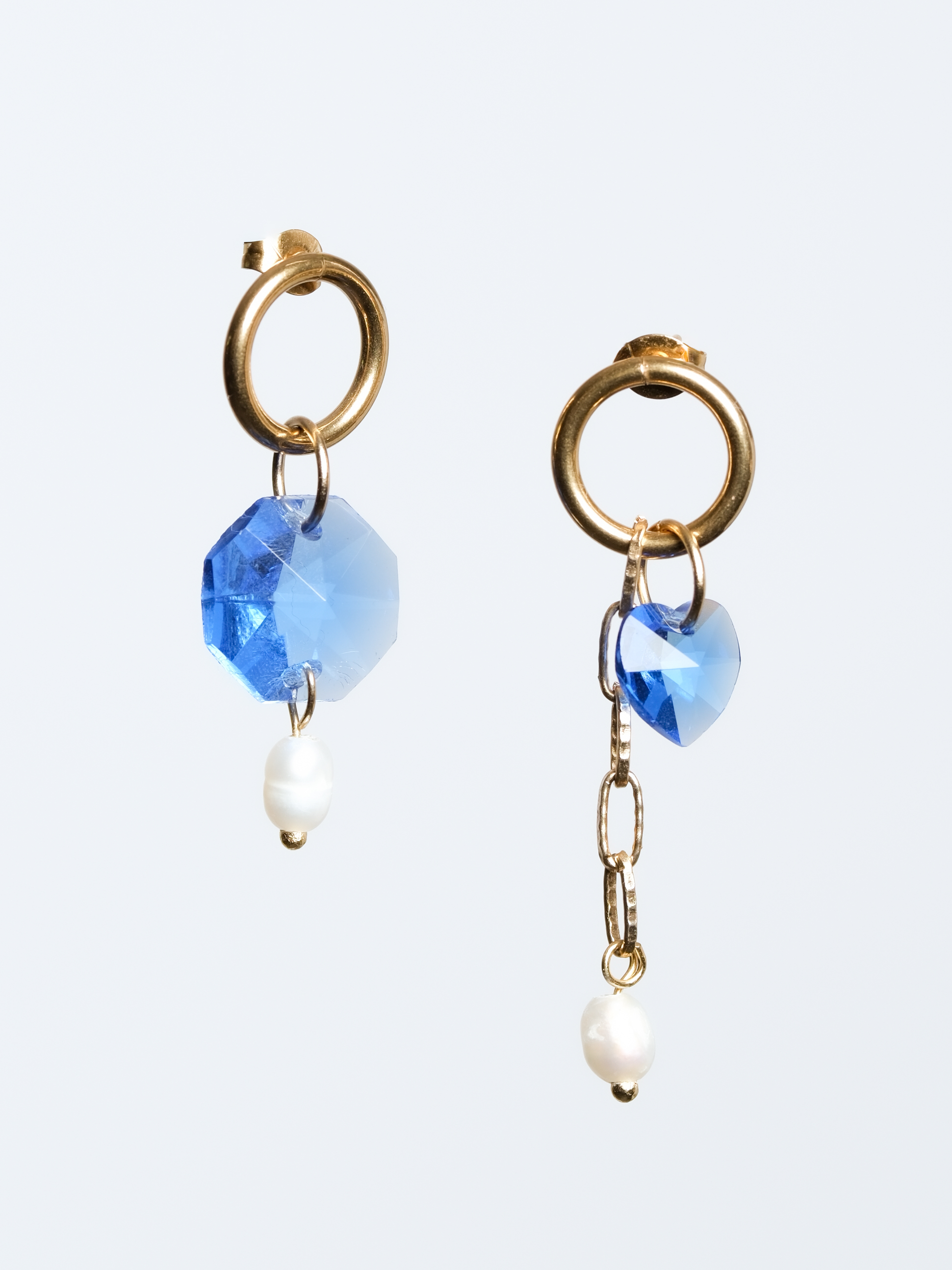Paire de boucles Romantic blue