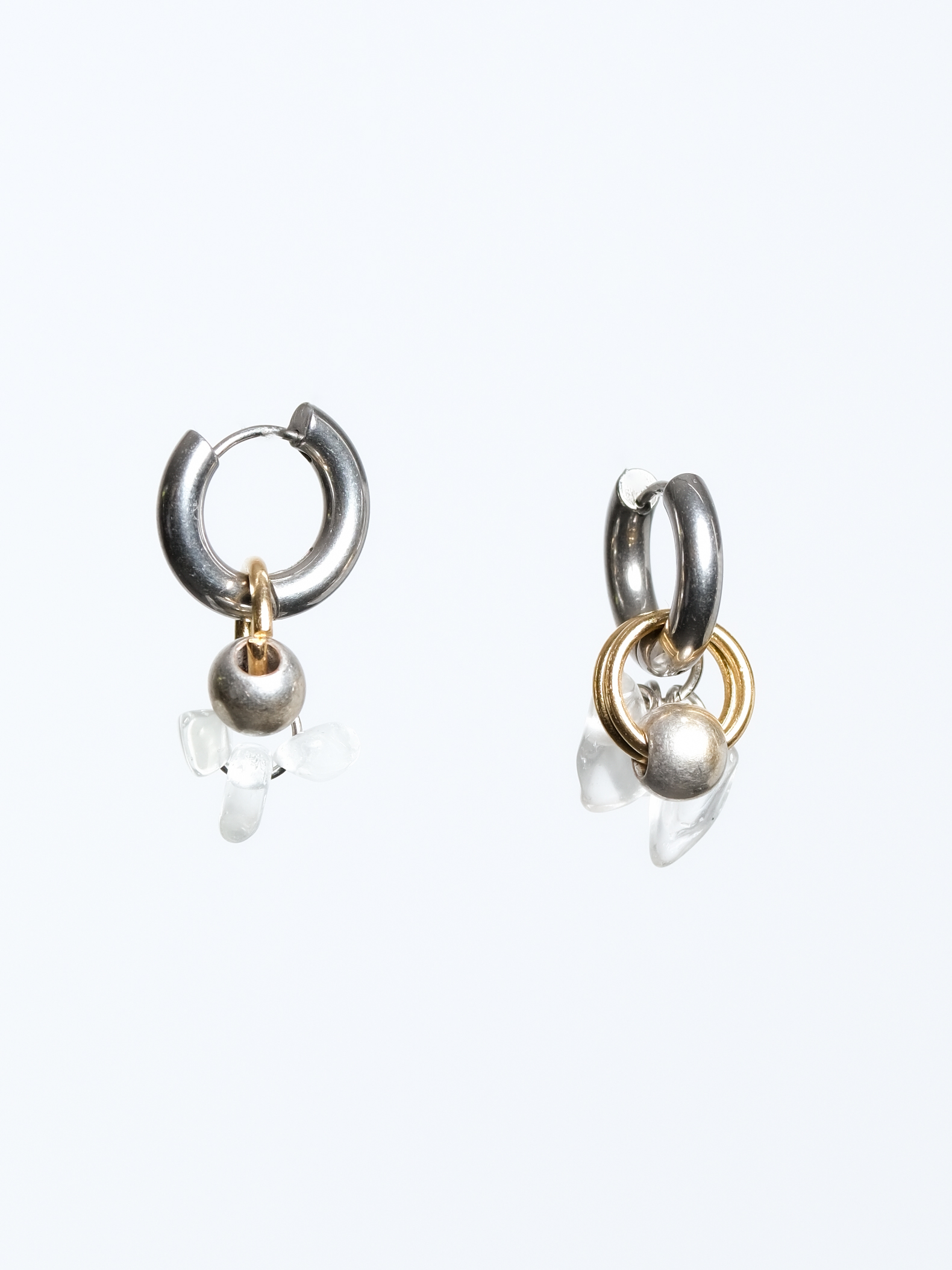 Paire de boucles Silver and ice