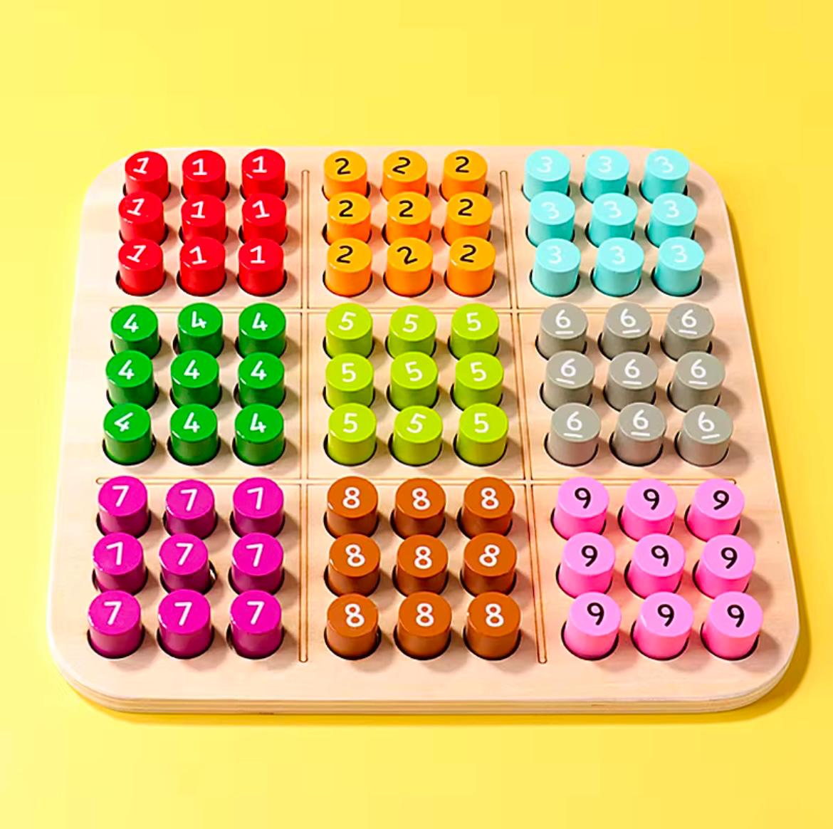 Wooden Sudoku Puzzle Board – Brain Training Game