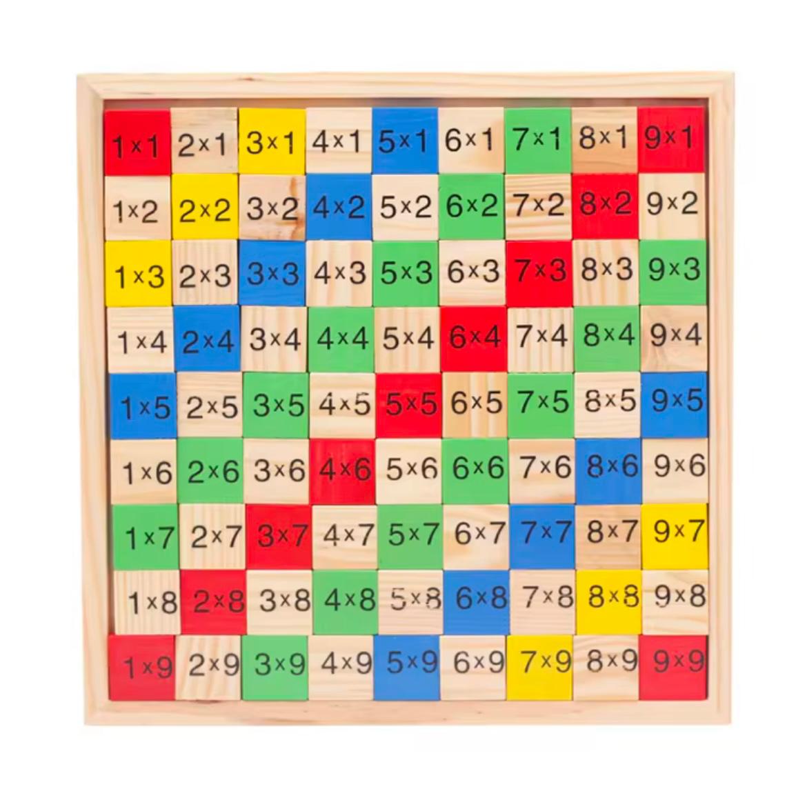 Montessori Wooden Math Multiplication Table