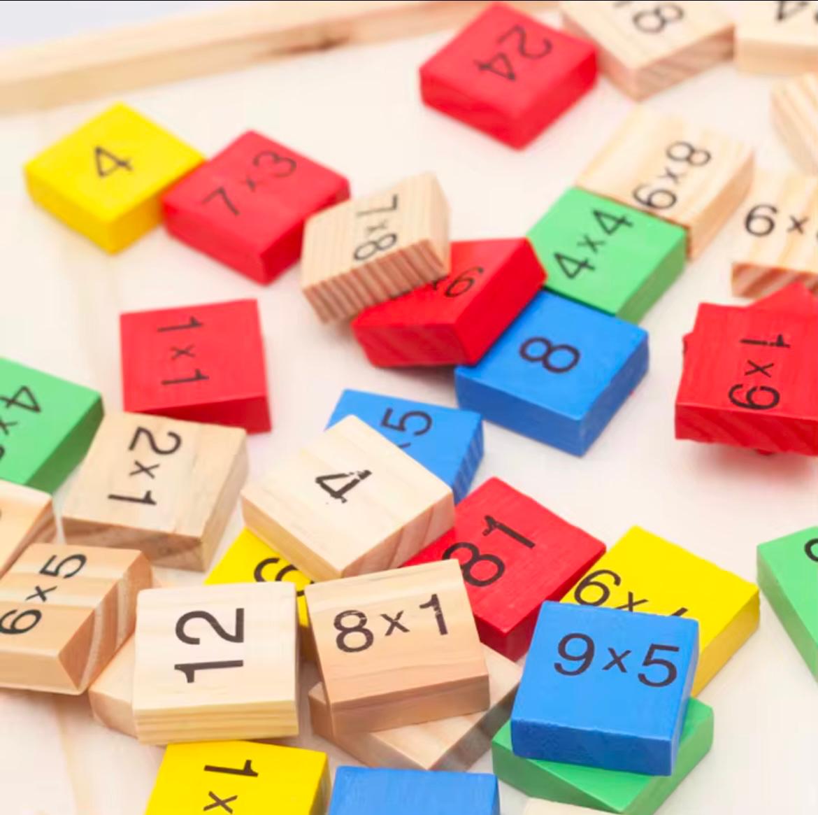 Montessori Wooden Math Multiplication Table