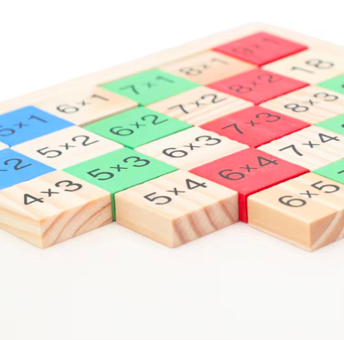 Montessori Wooden Math Multiplication Table
