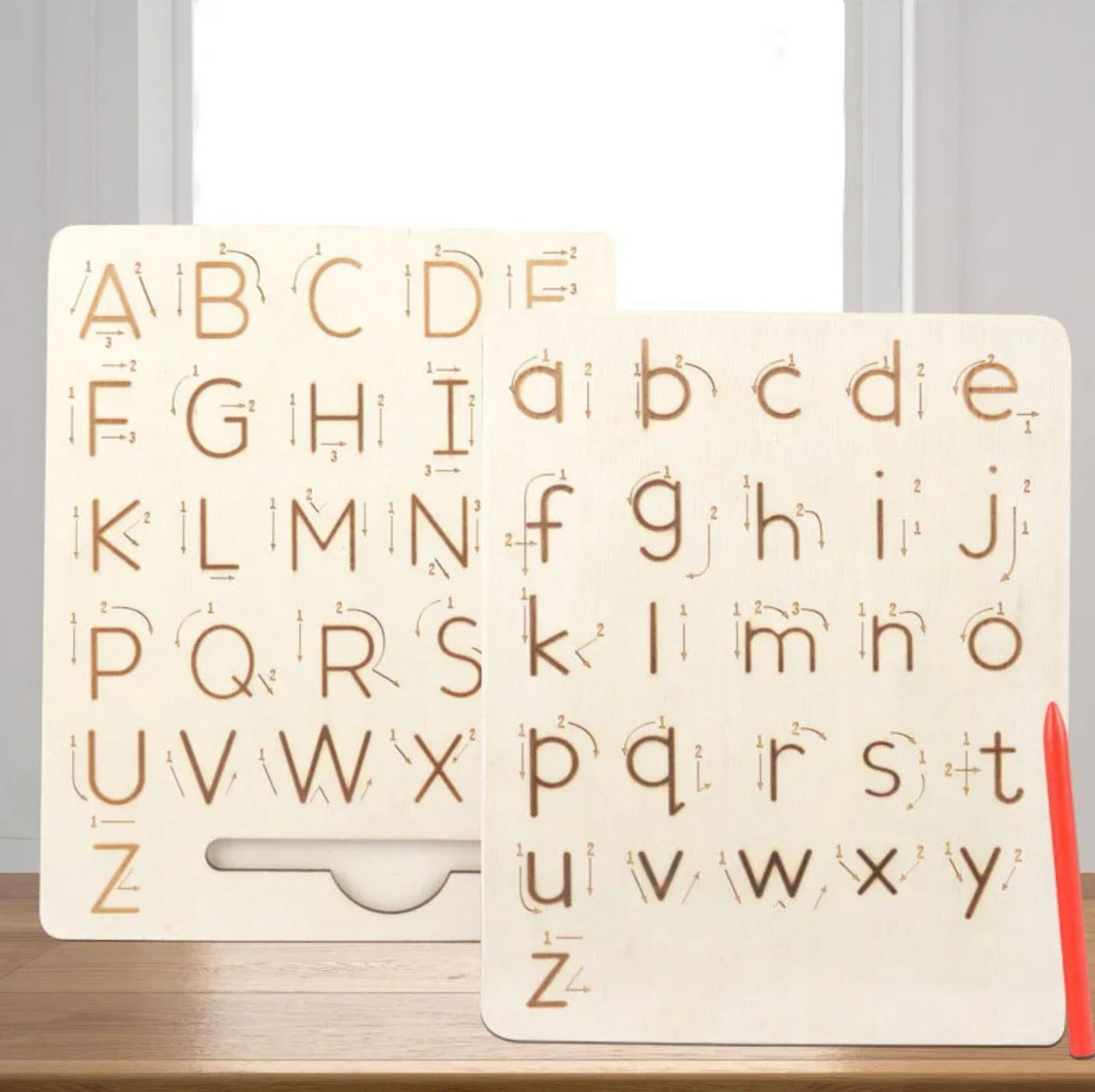 Double Sided Kids Tracing Board - Capital & Small Letters
