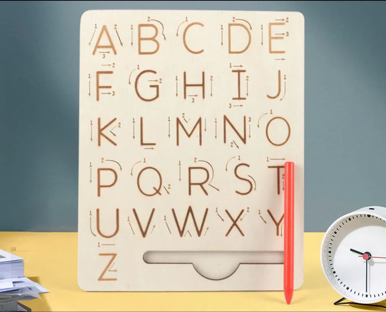 Double Sided Kids Tracing Board - Capital & Small Letters