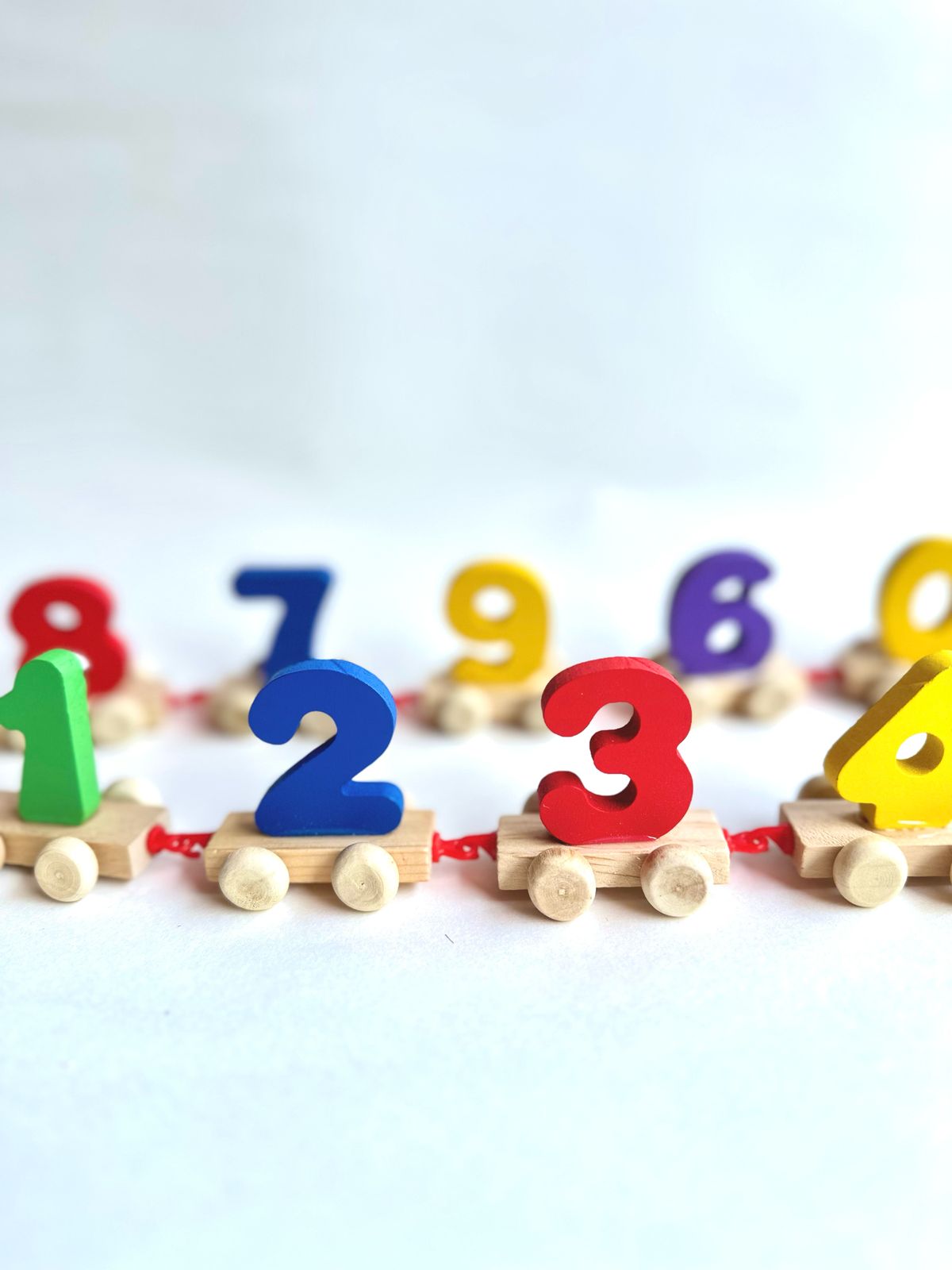  Wooden Number Learning Train