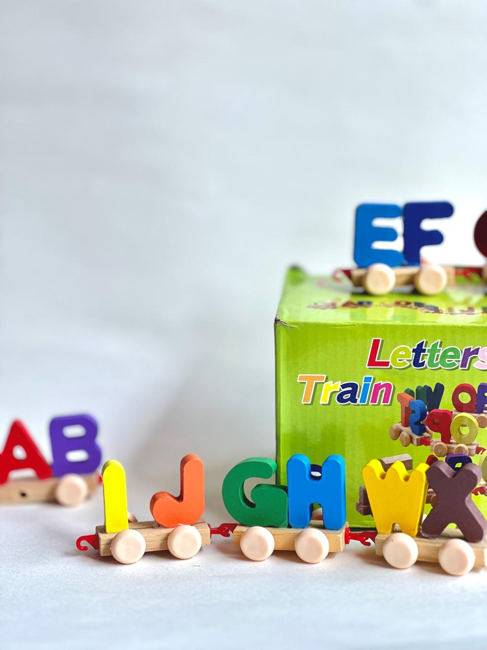 Wooden Alphabet Learning Train