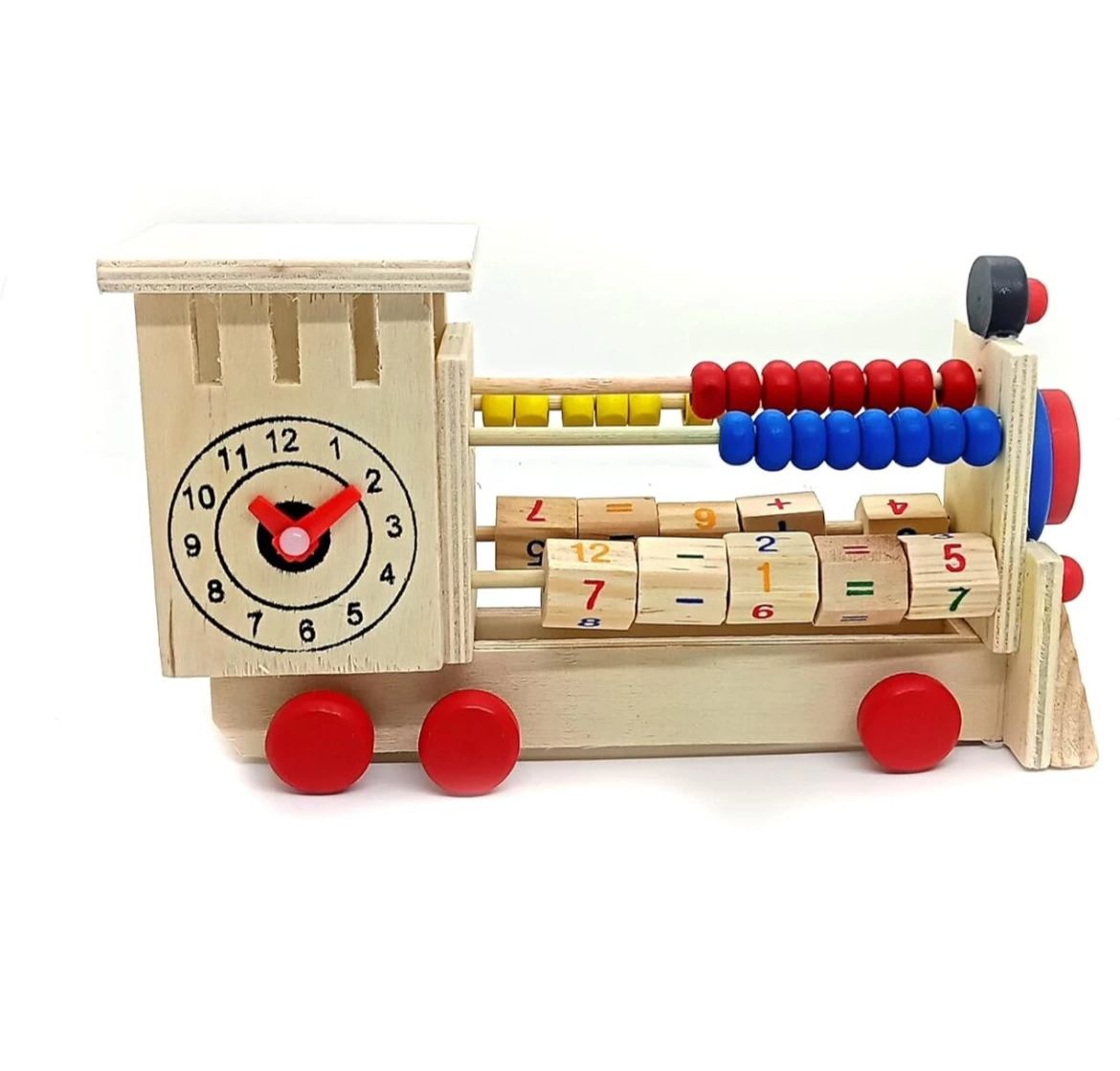Wooden Train Abacus Learning Activity Toy
